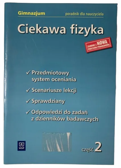 Okładka: CIEKAWA FIZYKA 2 SPRAWDZIANY testy oryginał 7 8
