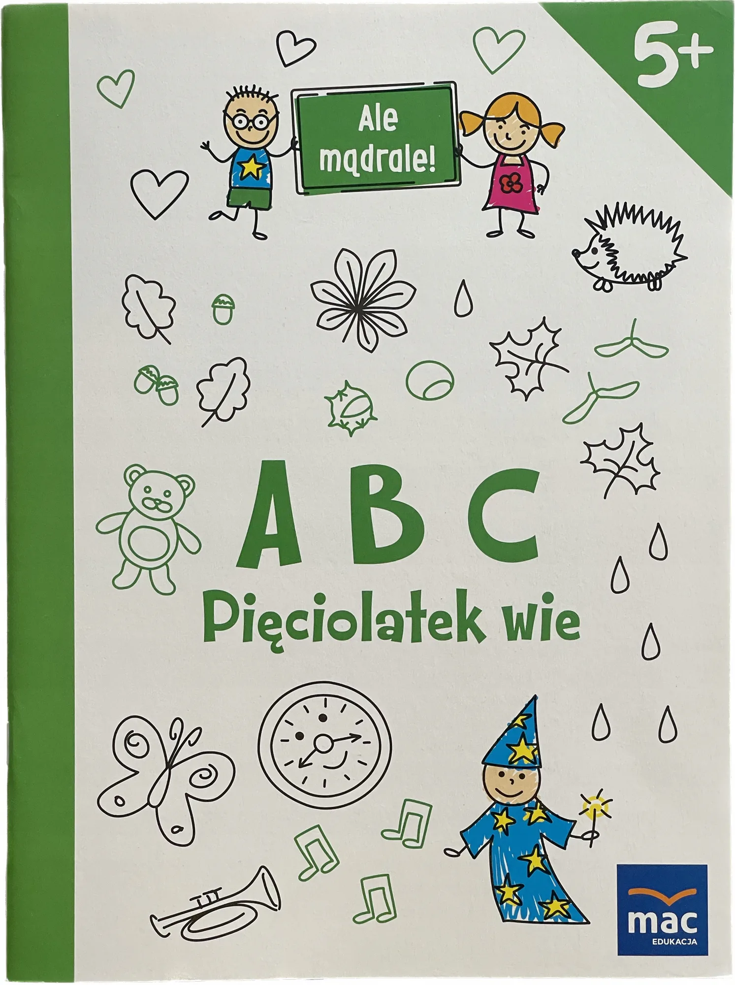 Okładka: książeczka edukacyjna karty pracy ZADANIA 5 6 lat ABC pięciolatek wie
