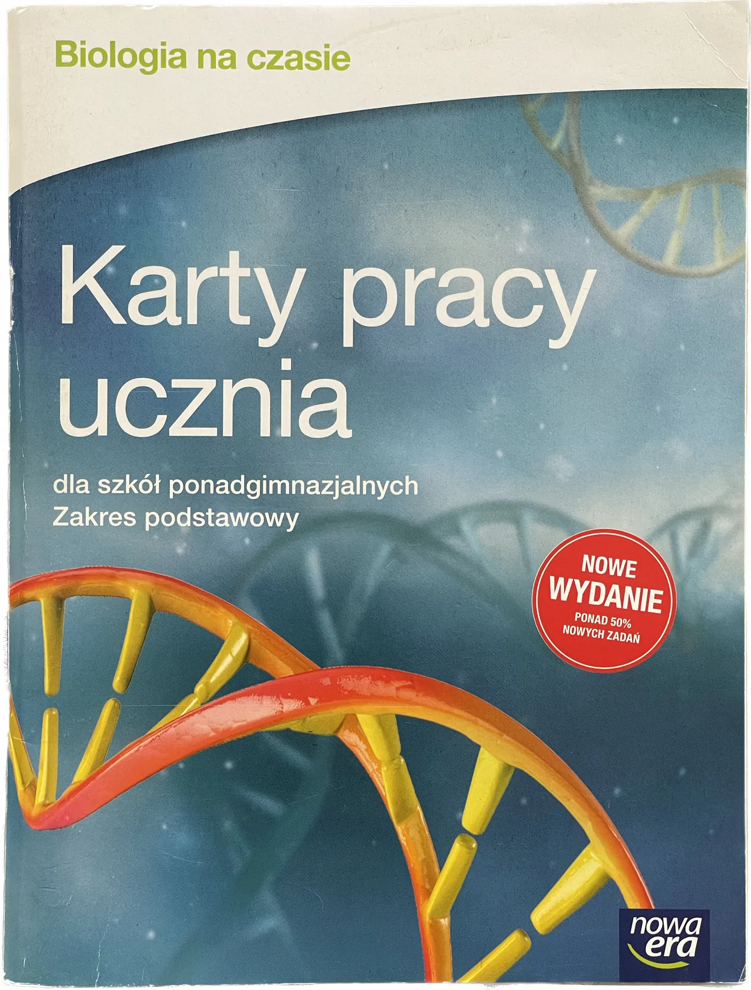 Okładka: BIOLOGIA NA CZASIE karty pracy ucznia NOWA ERA 1