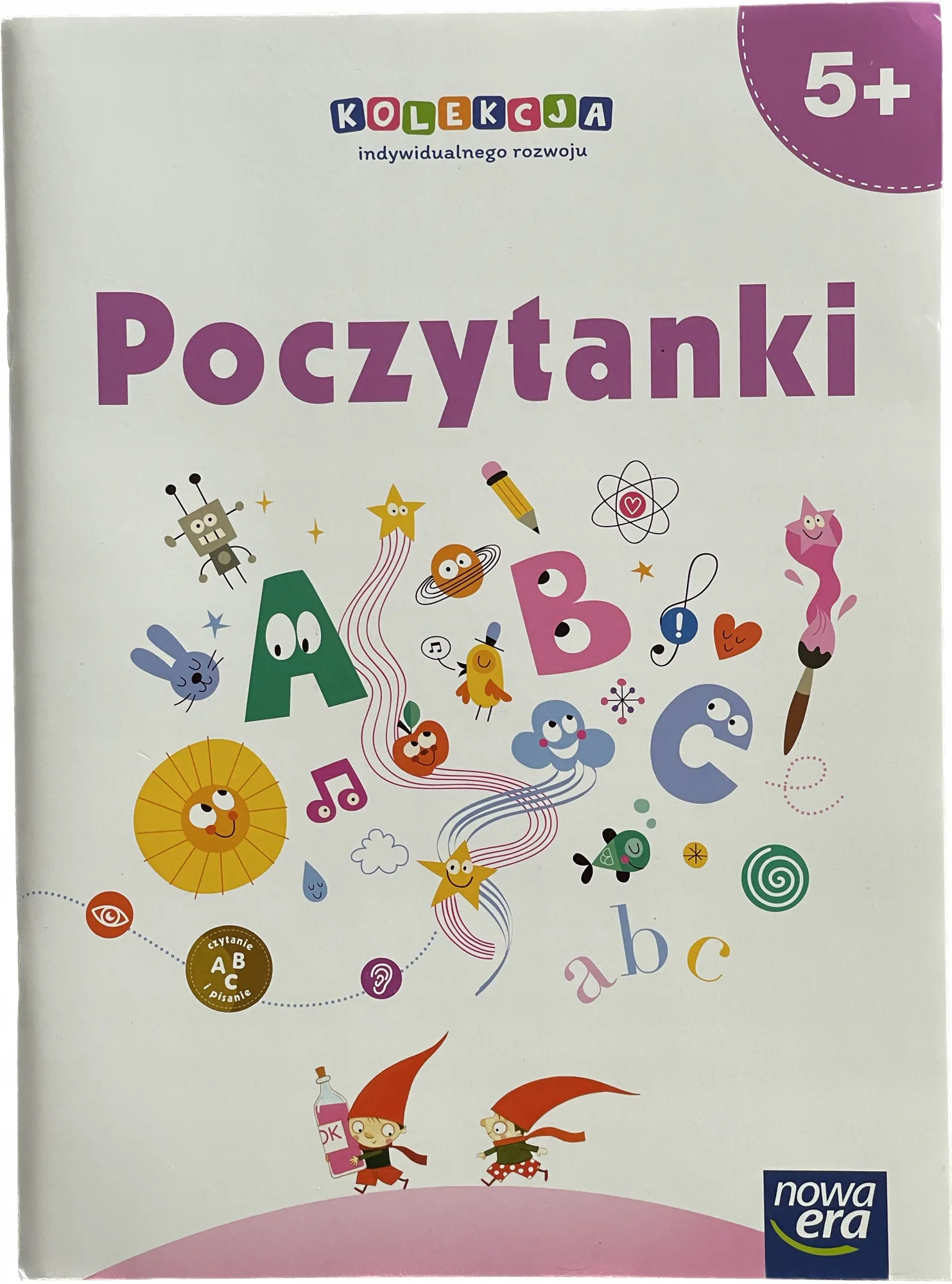 Okładka: Nauka czytania 5 6 lat NOWA ERA ĆWICZENIA SYLABY. poczytanki 5+