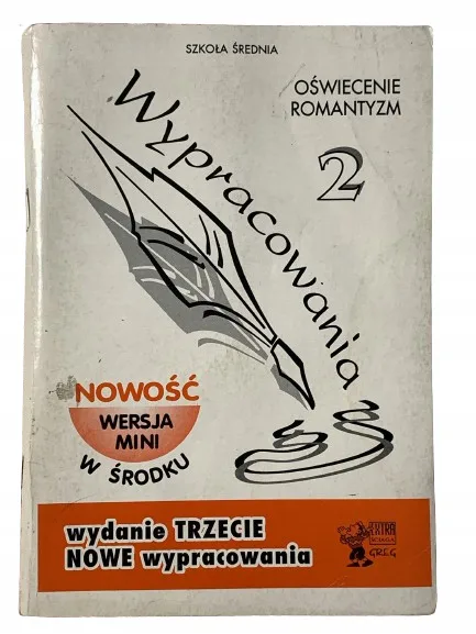 Okładka: WYPRACOWANIA OŚWIECENIE ROMANTYZM liceum wzory 2