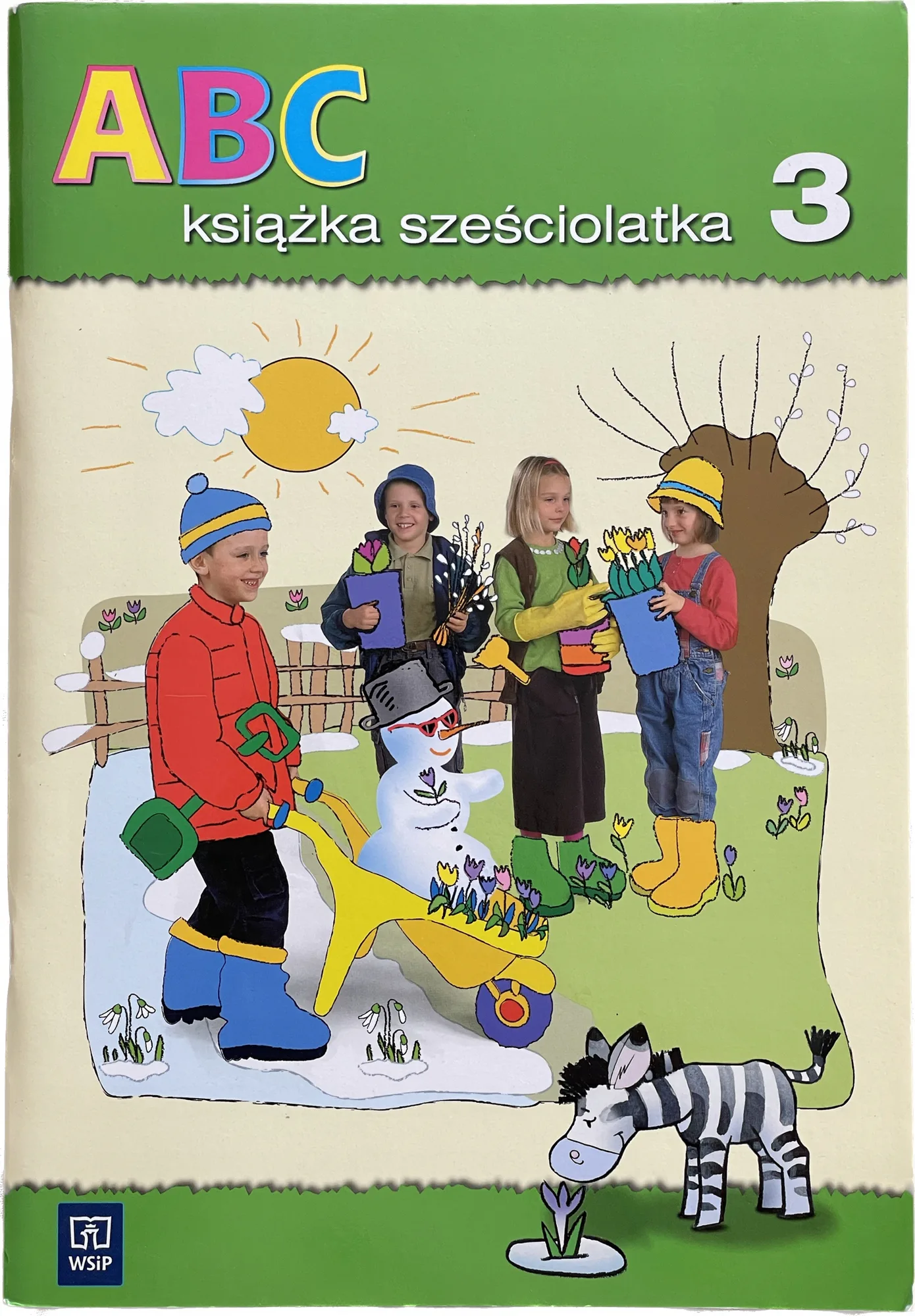 Okładka: książeczka edukacyjna ABC SZEŚCIOLATKA ćwiczenia 6 lat