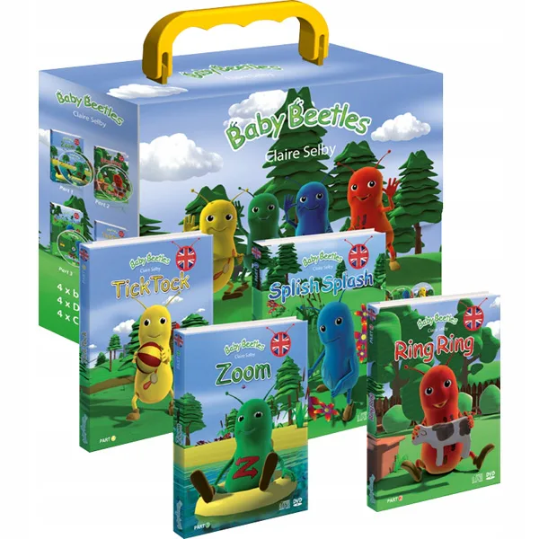 Okładka: język angielski DLA MALUCHÓW Baby beetles książeczki zestaw CD DVD KOMPLET
