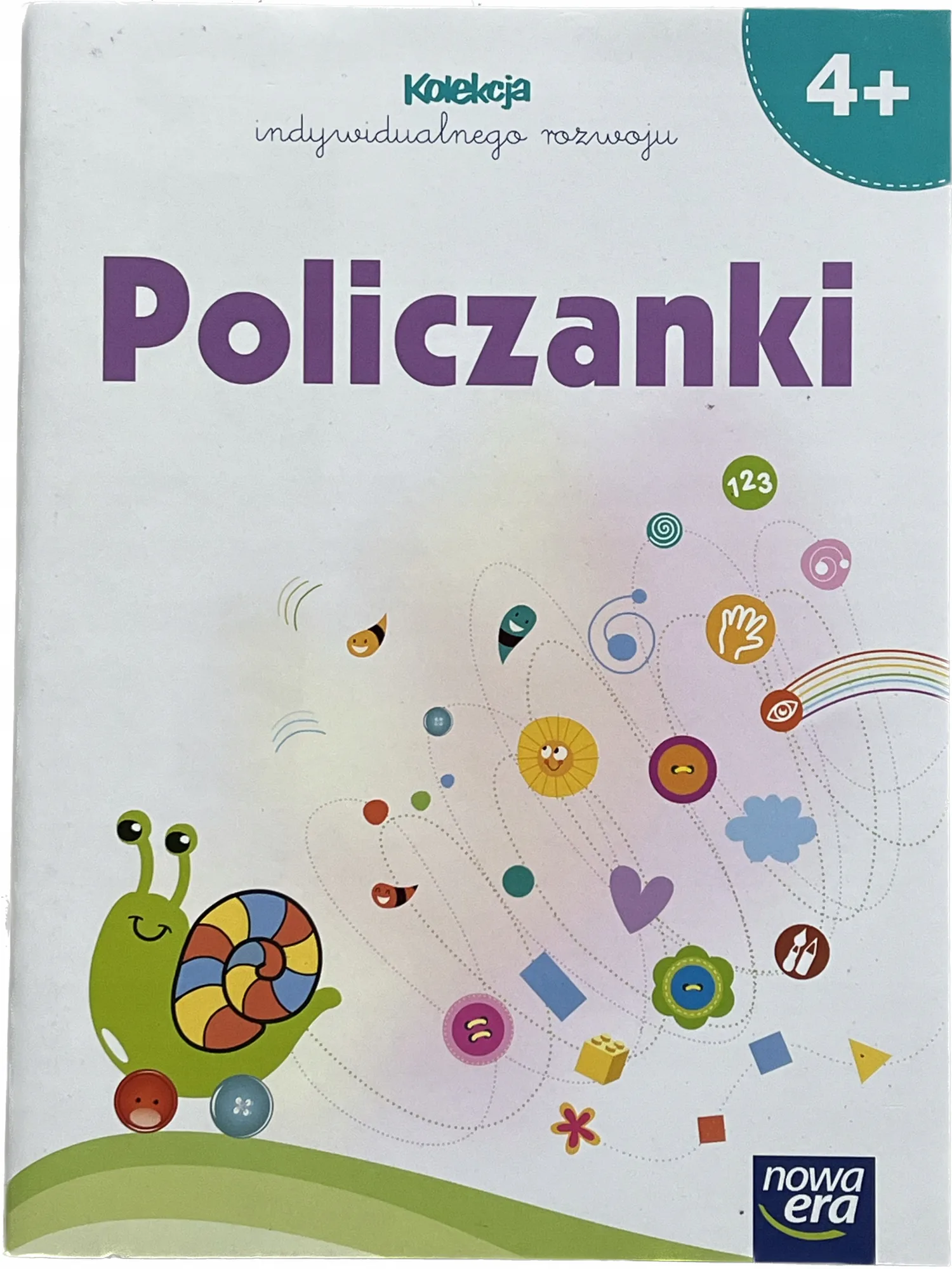 Okładka: Matematyka nauka liczenia dla maluchów POLICZANKI 4+ NOWA ERA naklejki