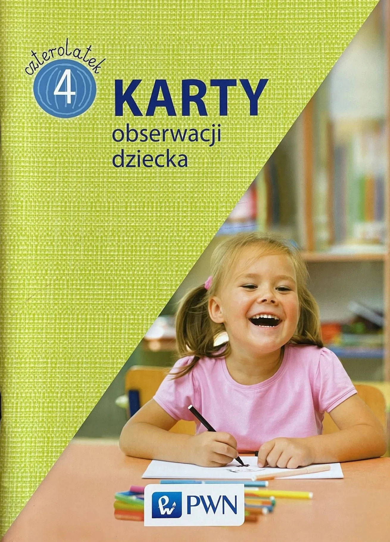 Okładka: Karty obserwacji pracy czterolatka diagnoza 4 LATA PWN