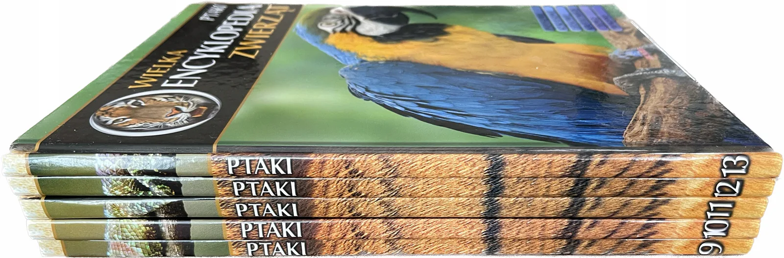 Okładka: Wielka encyklopedia zwierząt PTAKI komplet 5 tomów