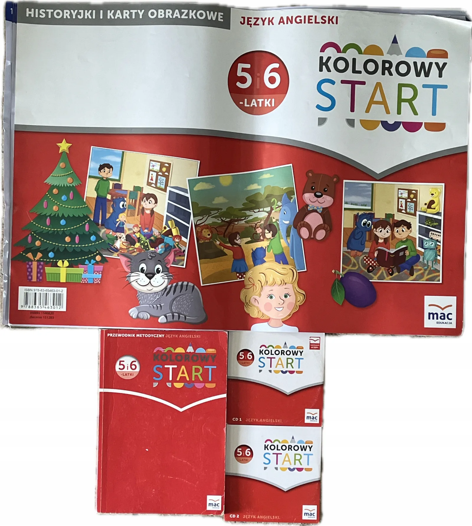 Okładka: Język angielski 5 6 LAT Kolorowy start zestaw nauczyciela ksiązka karty obr