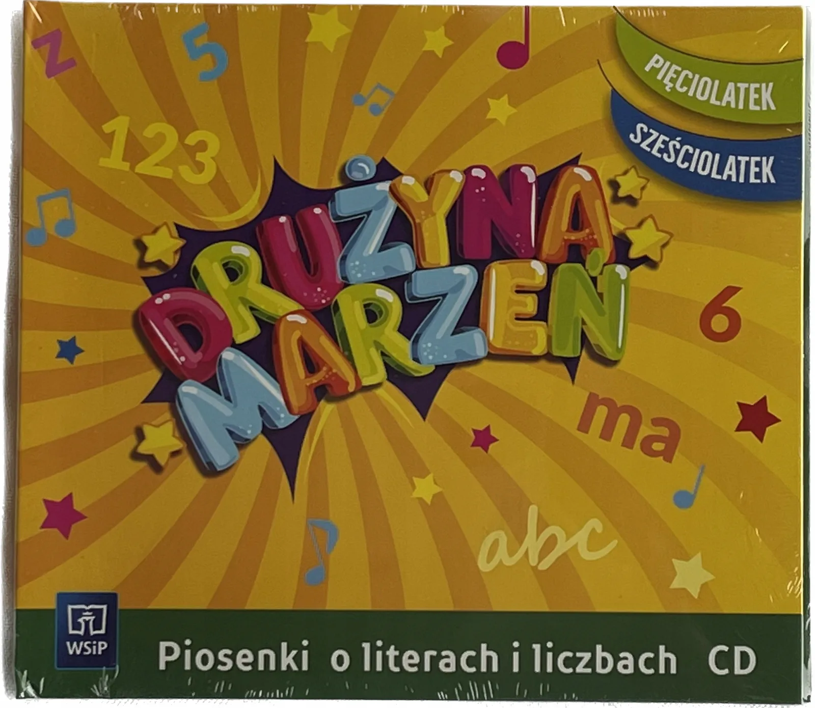 Okładka: Drużyna marzeń pięciolatek sześciolatek Piosenki o literach i liczbach cd