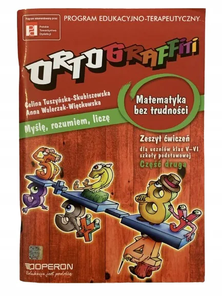 Okładka: MATEMATYKA Orograffiti klasa 5 6 karty pracy ćwiczenia na SPRAWDZIANY A4