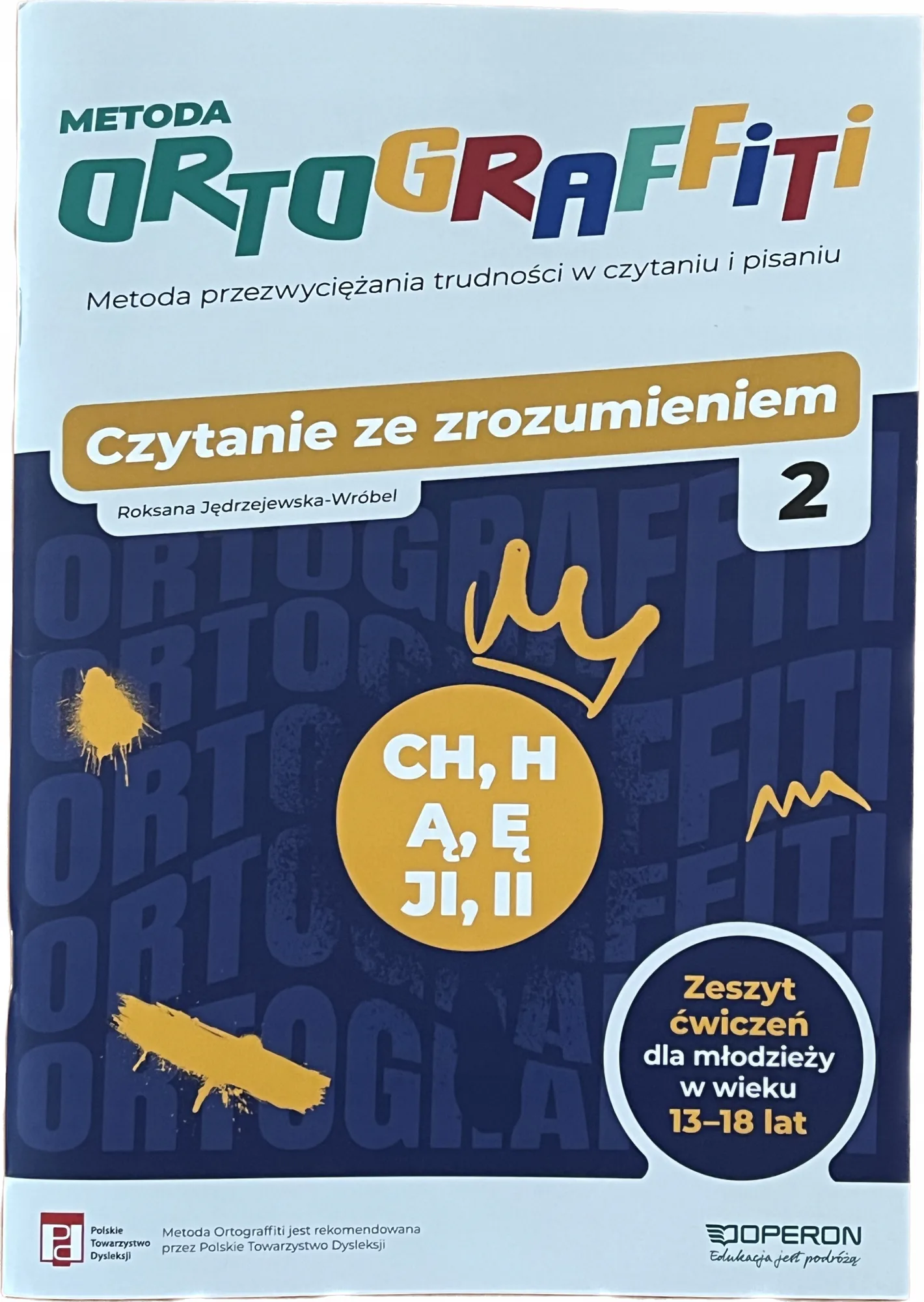 Okładka: Karty pracy CZYTANIE ze zrozumieniem ĆWICZENIA Ortograffiti klasa 7 8 poz 2