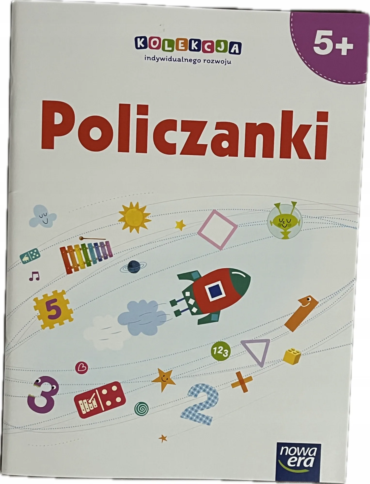 Okładka: Matematyka nauka liczenia dla maluchów POLICZANKI 5+ NOWA ERA naklejki