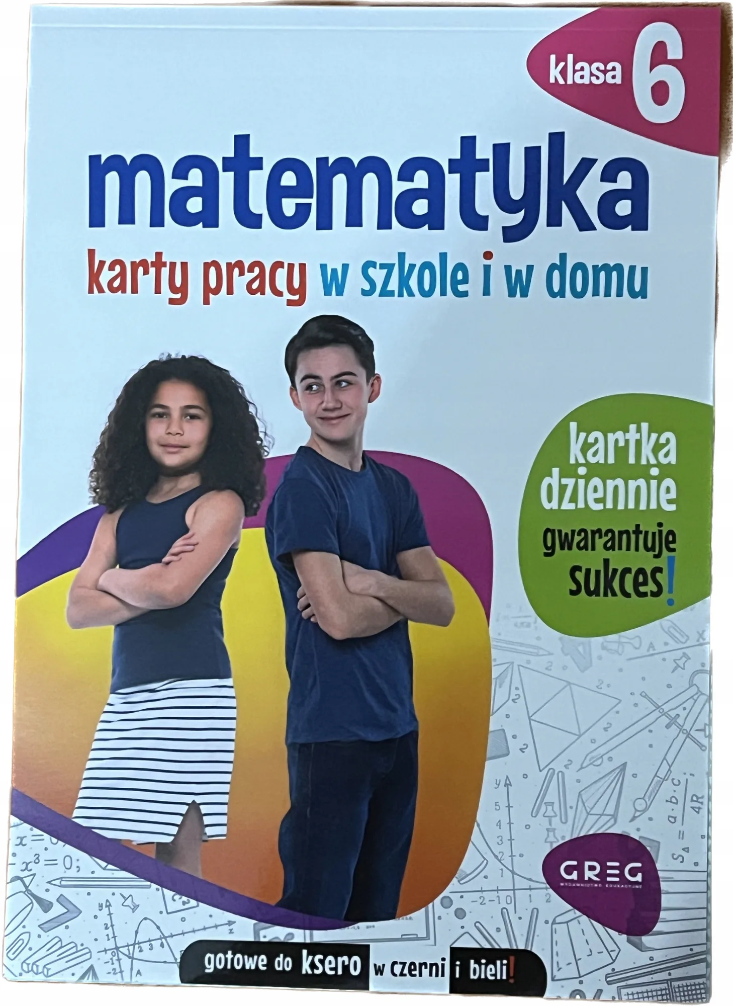Okładka: Matematyka klasa 6 ćwiczenia karty pracy na sprawdziany
