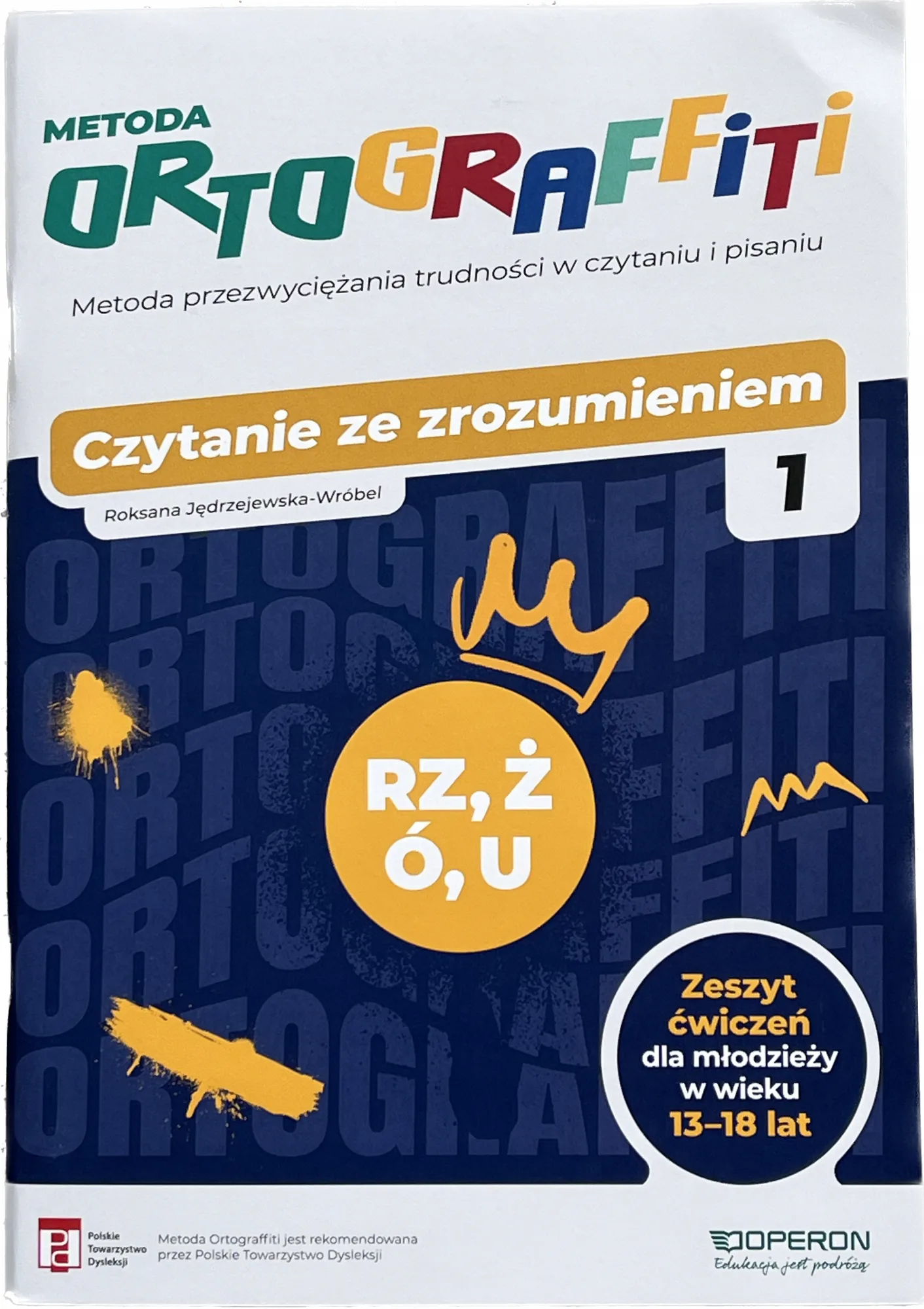 Okładka: Karty pracy CZYTANIE ze zrozumieniem ĆWICZENIA Ortograffiti klasa 7 8 poz 1