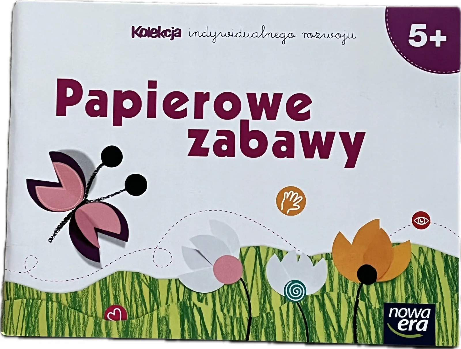 Okładka: Papierowe zabawy 5+ Wycinanka NOWA ERA 5 6 LAT kreatywność