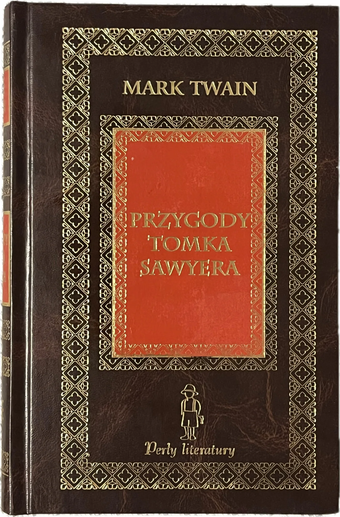Okładka: PRZYGODY TOMKA SAWYERA MARK TWAIN skóra Perły Literatury