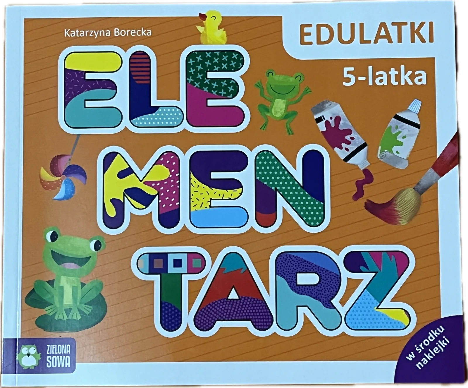 Okładka: Elementarz 5 latka ćwiczenia zadania 5+ liczenie do 10 cyfry