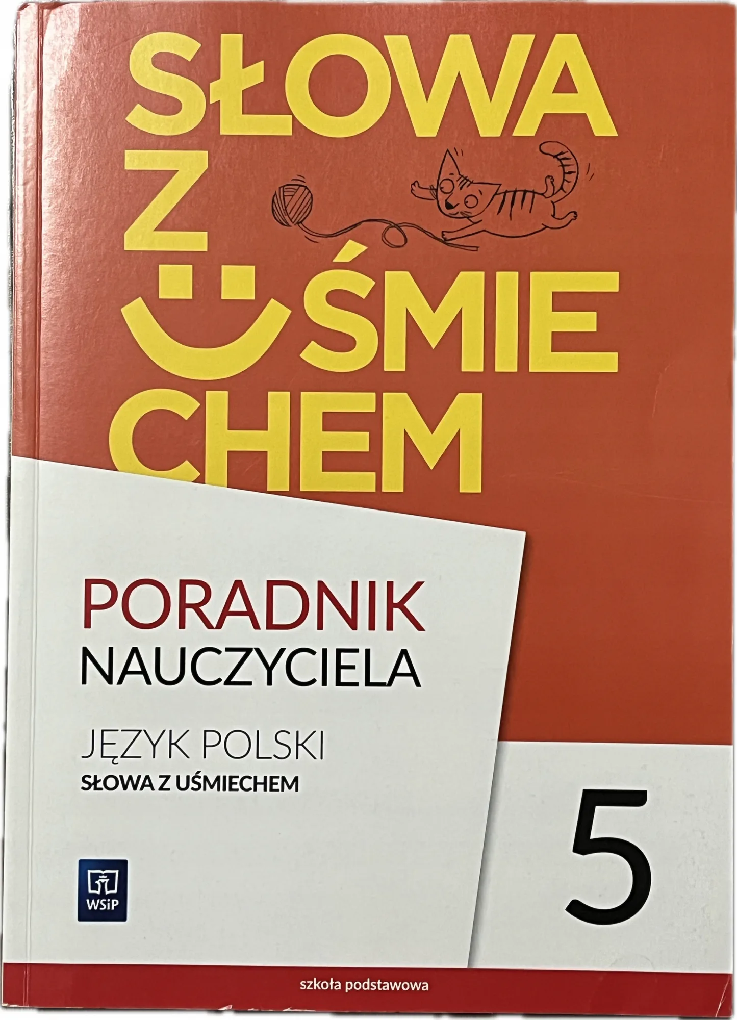 Okładka: SŁOWA Z UŚMIECHEM poradnik nauczyciela klasa 5 książka WSIP