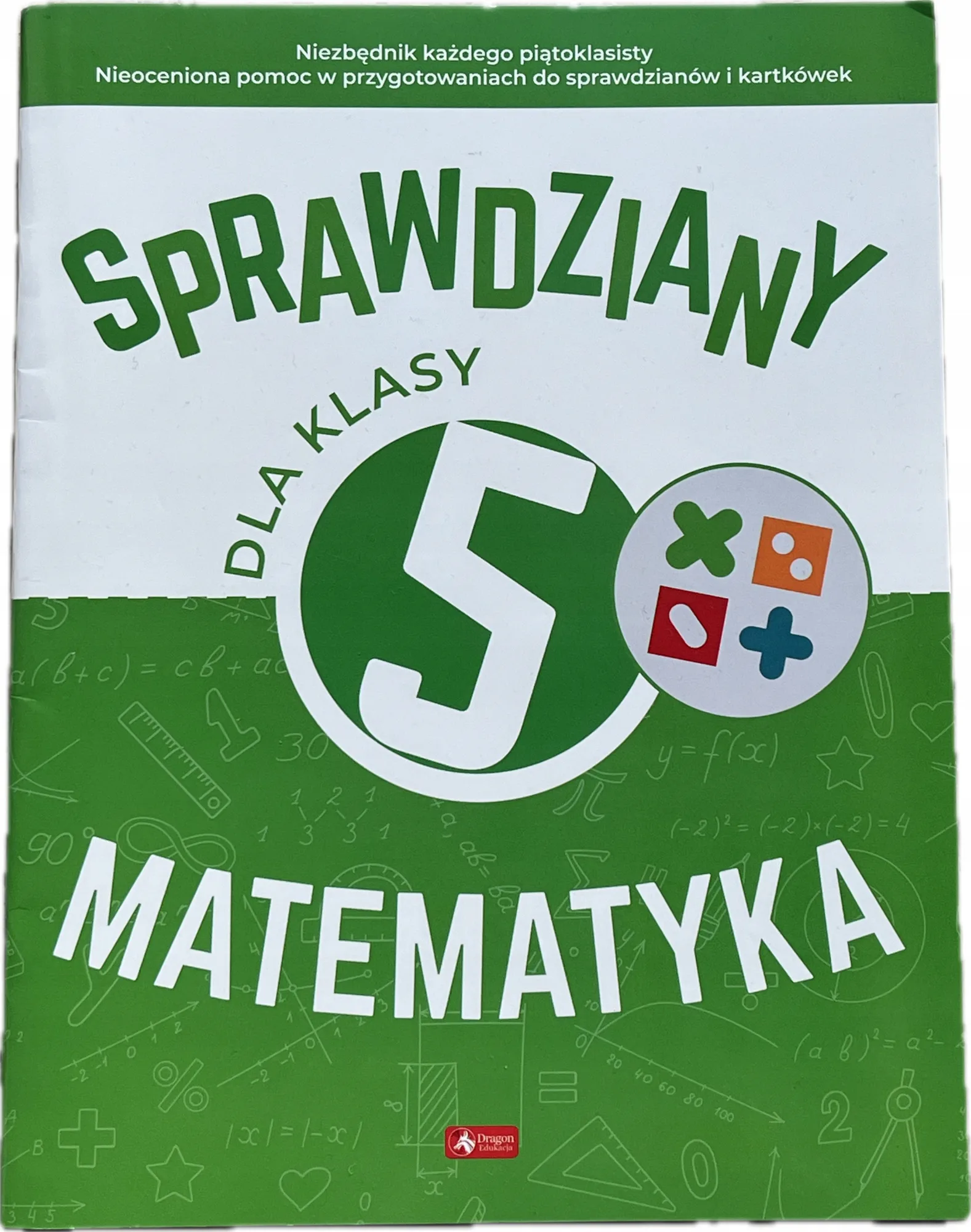 Okładka: MATEMATYKA klasa 5 SPRAWDZIANY testy karty pracy do ćwiczenia