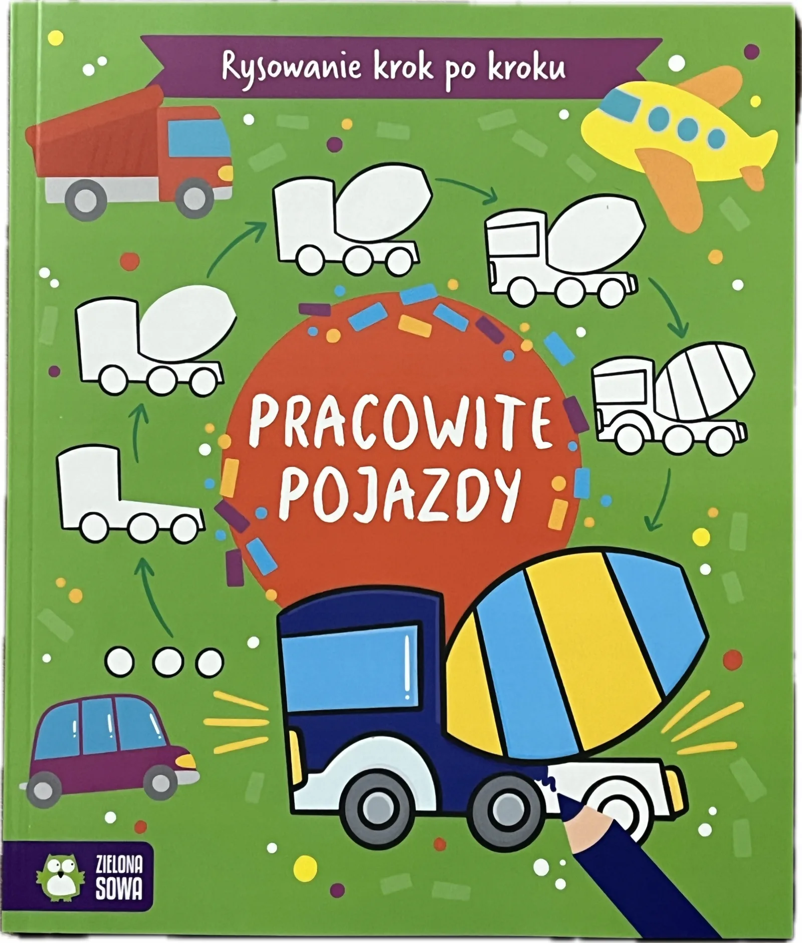 Okładka: Nauka rysowania rysunku kurs dla dzieci MALUCHÓW 4 5 6 LAT KROK PO KROKU