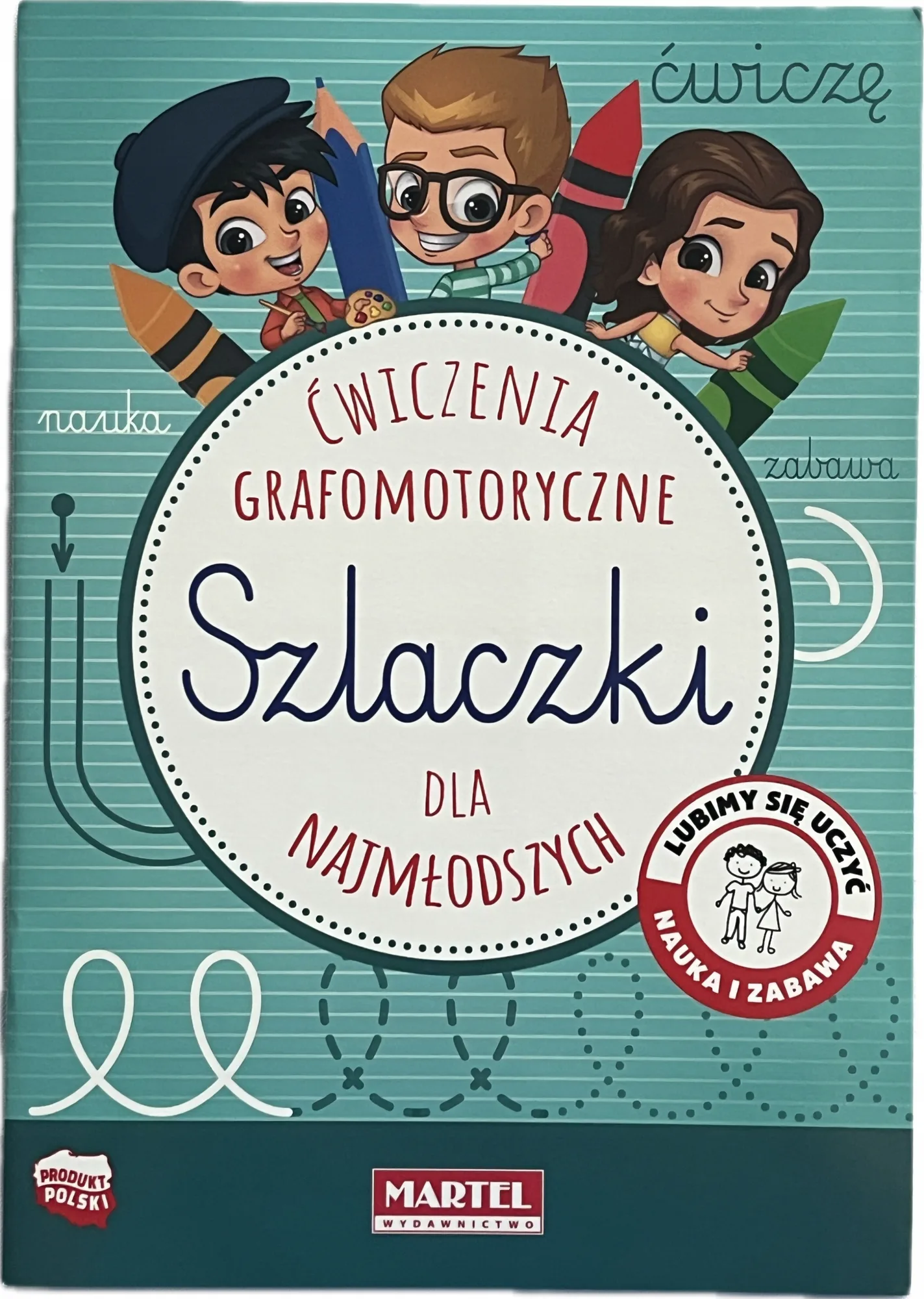 Okładka: SZLACZKI dla najmłodszych wzory ĆWICZENIA GRAFOMOTORYCZNE A4