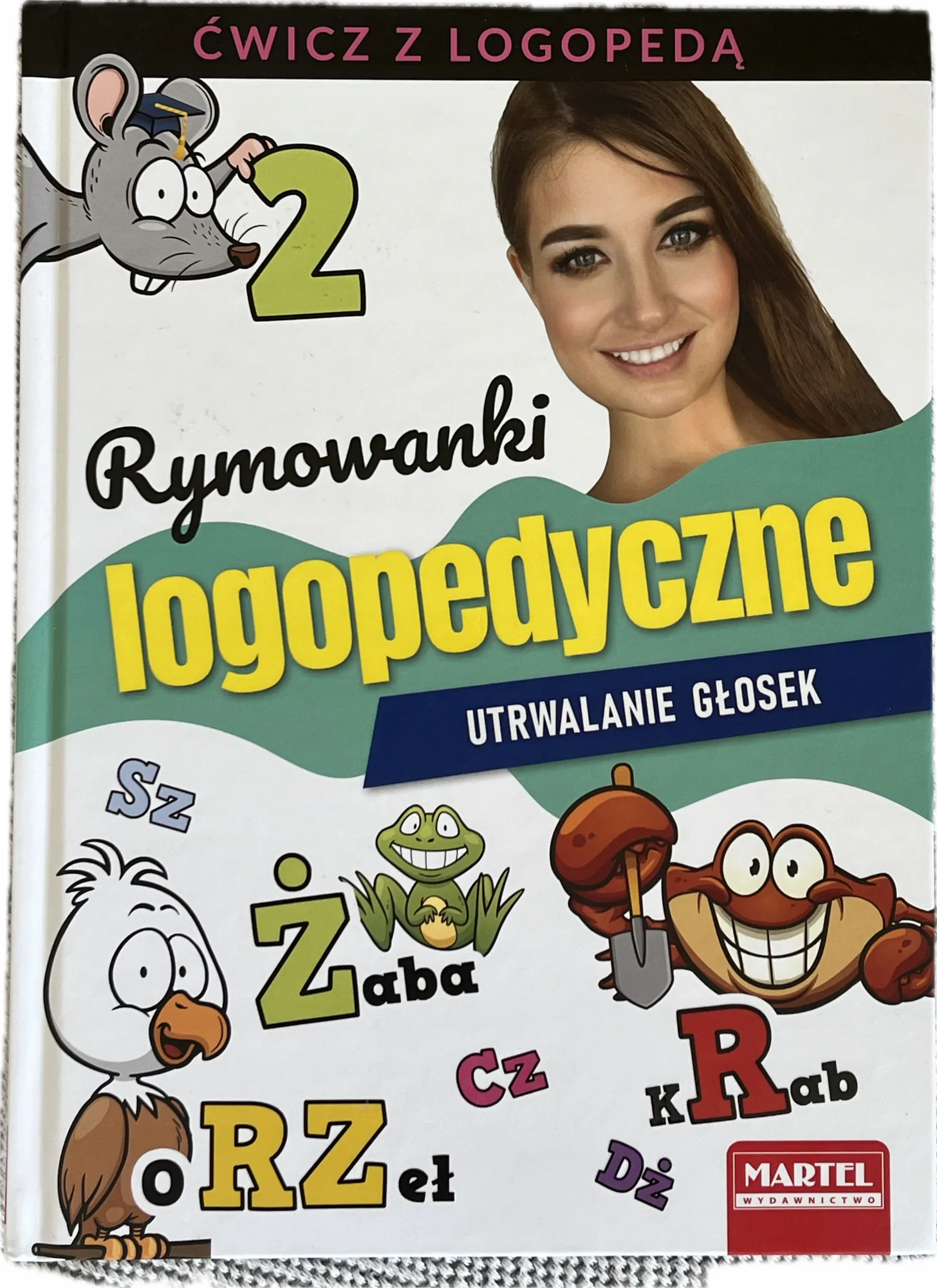 Okładka: Rymowanki logopedyczne utrwalanie głosek nauka wymowy duży druk