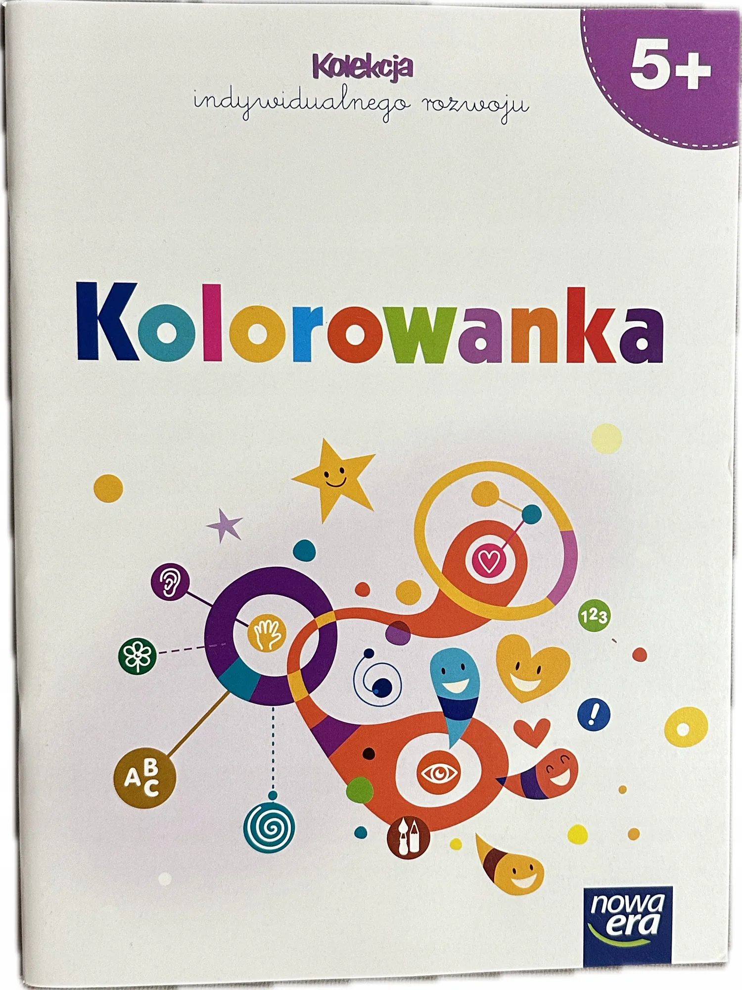 Okładka: kolorowanka 5 LATKA 5+ A4 NOWA ERA kolorowanki pięciolatka