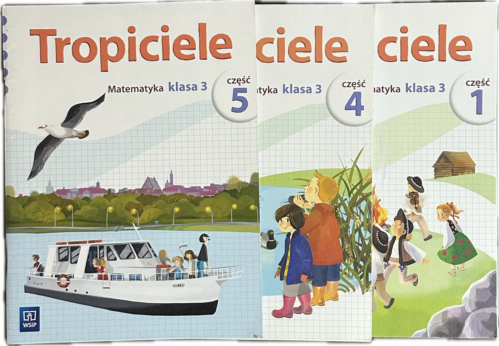 Okładka: TROPICIELE KLASA 3 matematyka ćwiczenia karty pracy 3 sztuki