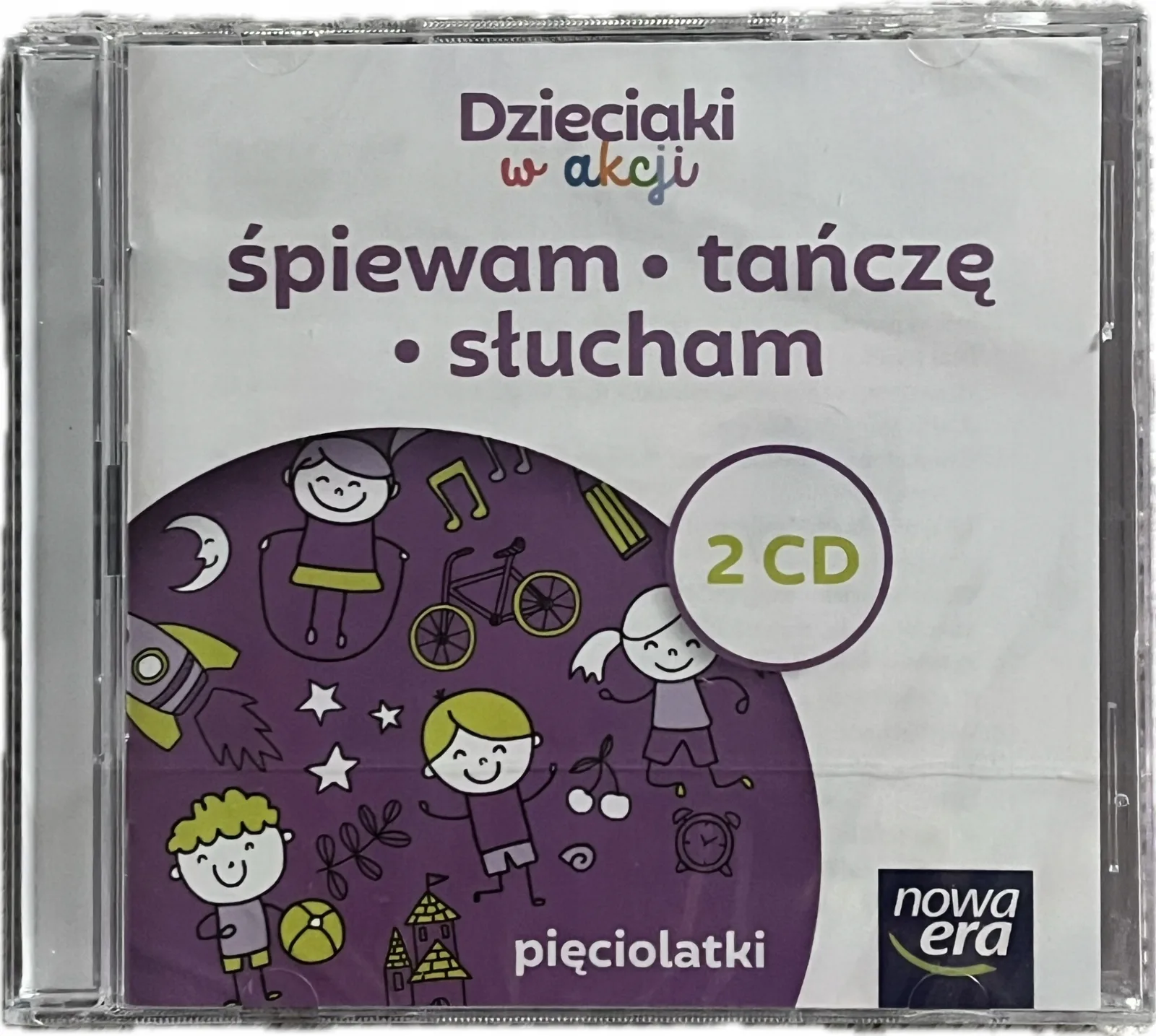 Okładka: Pięciolatki Dzieciaki w akcji 2 cd piosenki utwory ŚPIEWAM TAŃCZĘ SŁucham