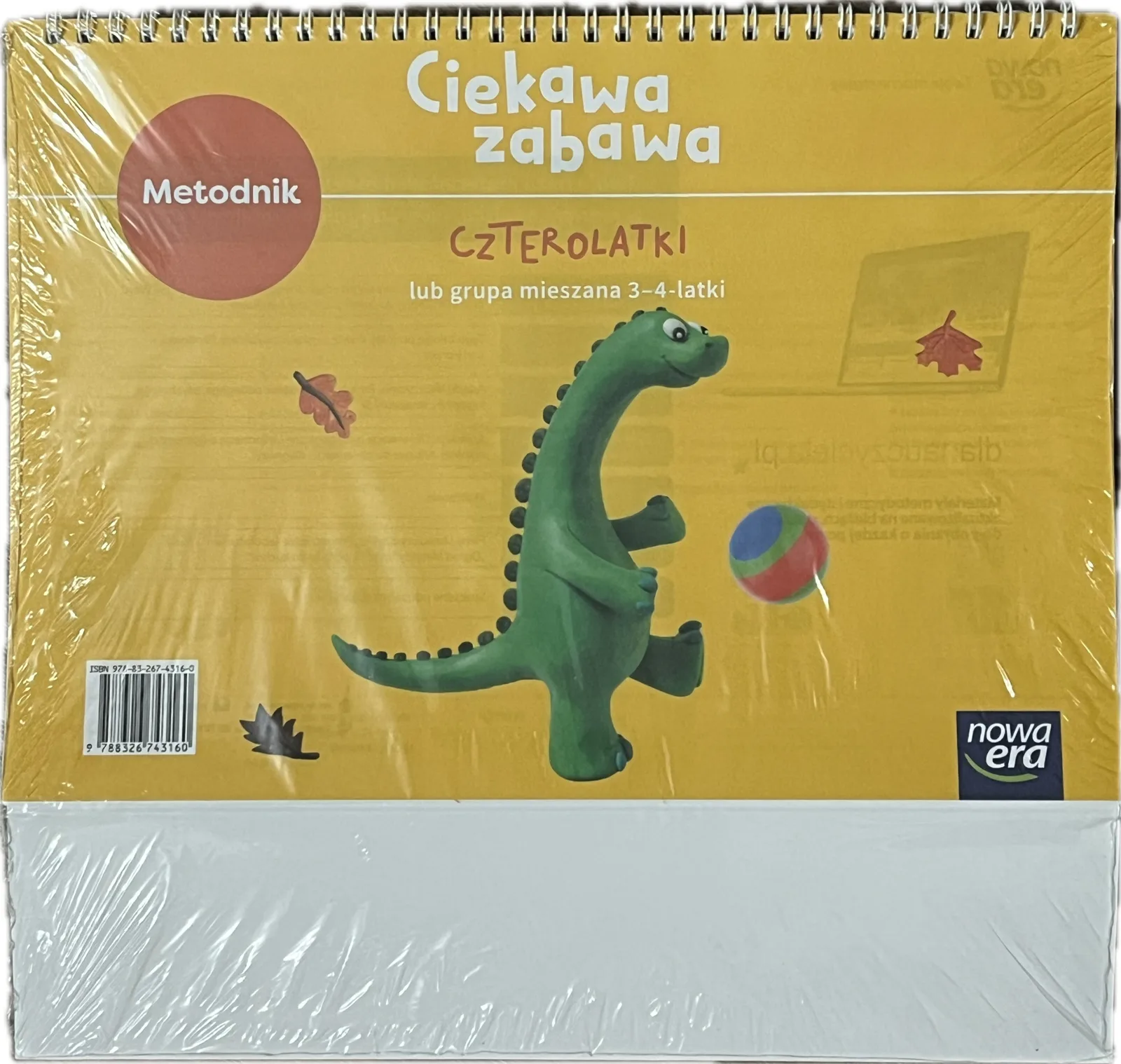 Okładka: Czterolatki metodnik 3 - 4 lata Ciekawa zabawa NOWA ERA