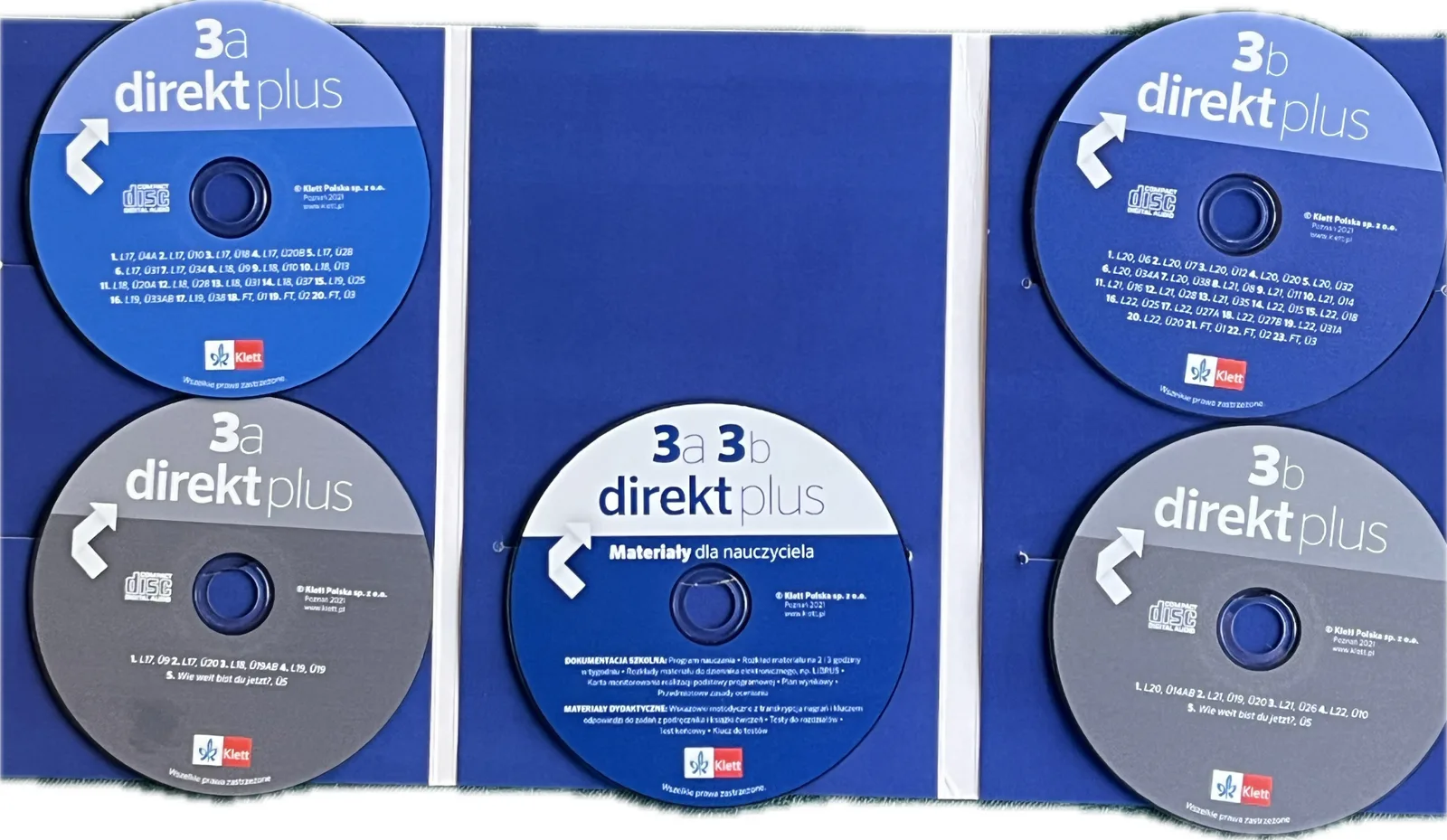 Okładka: DIREKT PLUS 3 3a 3b LEKTORKLETT PŁYTA PORADNIK NAUCZYCIELA NA CD testy odp