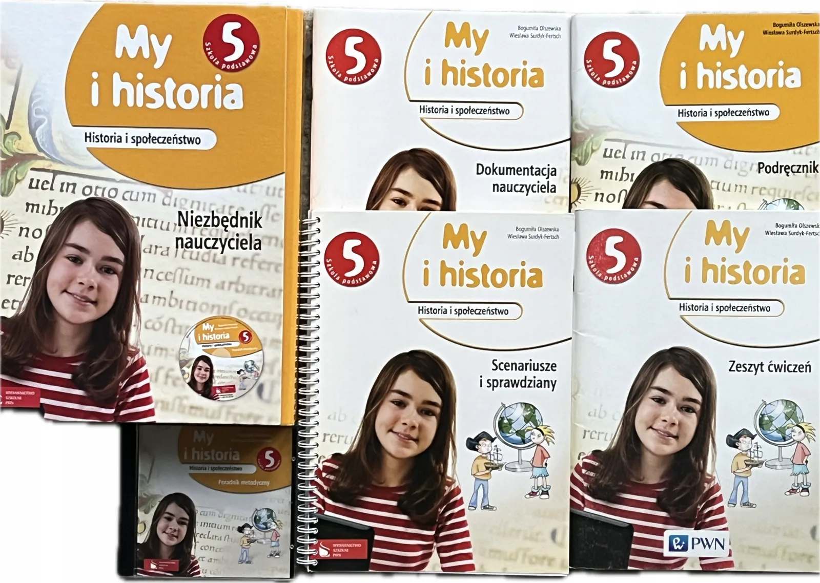 Okładka: HISTORIA klasa 5 sprawdziany TESTY ksiązka nauczyciela pakiet dla ucznia cd