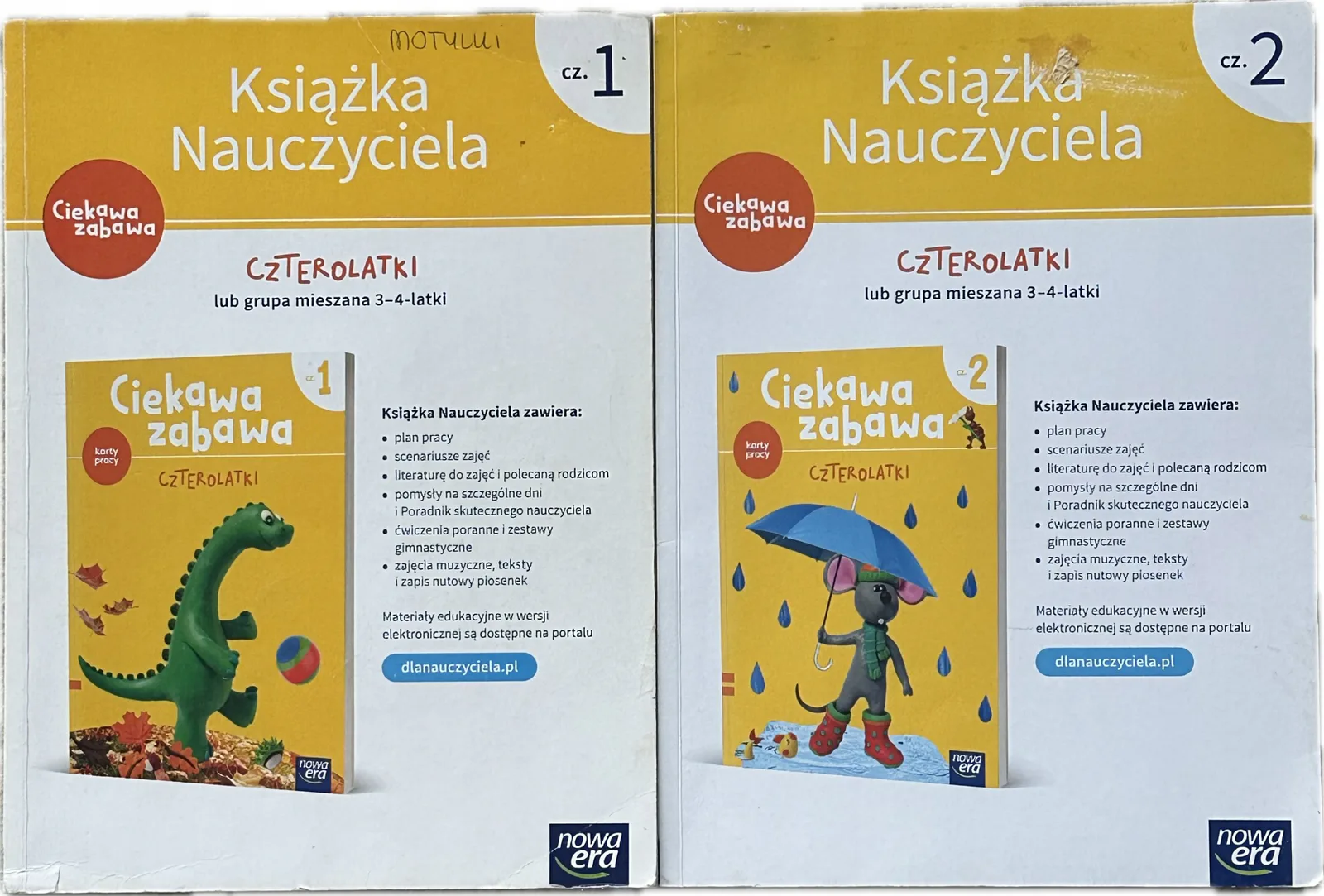 Okładka: Czterolatki książka nauczyciela ciekawa zabawa 3- 4 - LATKI CZĘŚĆ 1 2