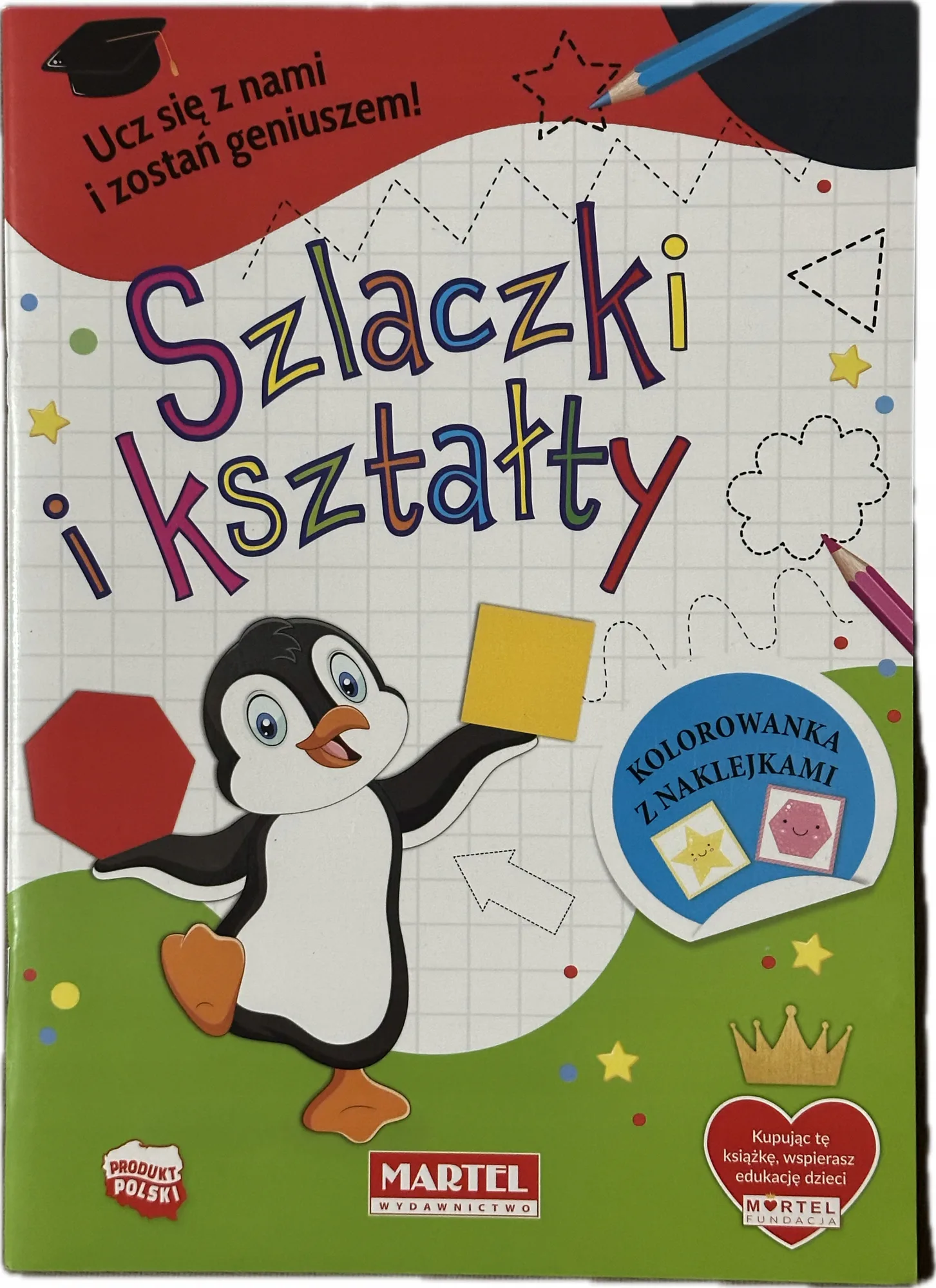 Okładka: Rysowanie po śladzie szlaczki kształty nauka pisania kaligrafia