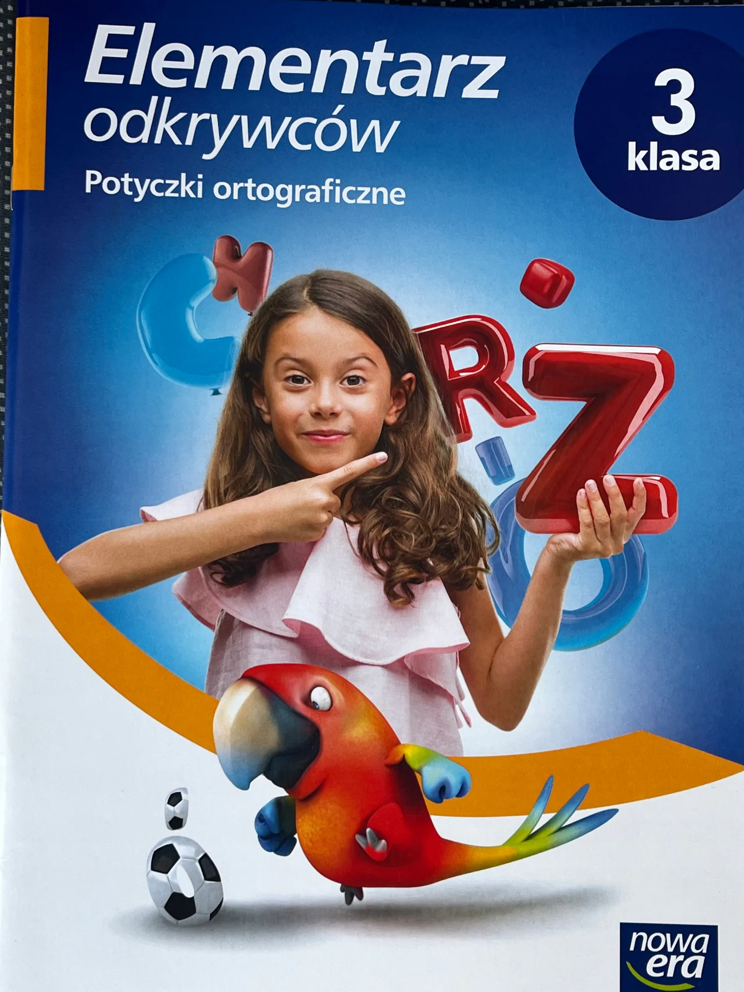 Okładka: Elementarz odkrywców. Potyczki ortograficzne. Zeszyt ćwiczeń. Klasa 3