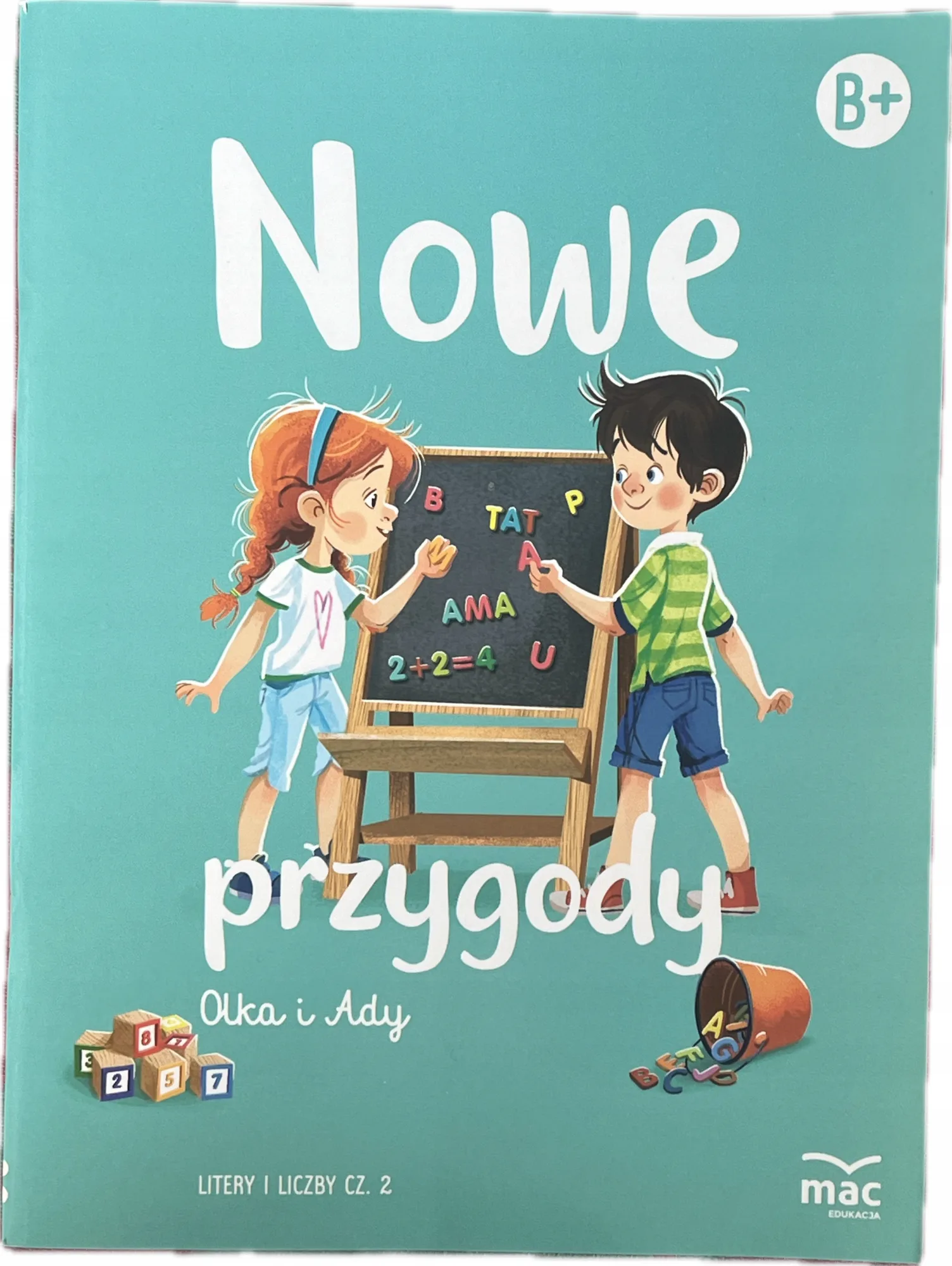 Okładka: Nowe przygody Olka i ADY Litery i liczby część 2