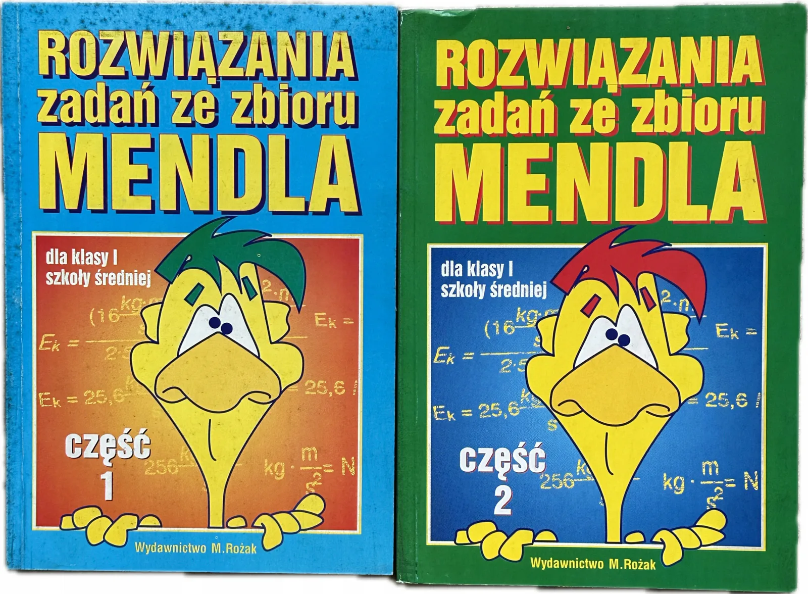 Okładka: FIZYKA rozwiązania zadań ze zbioru Mendla liceum klasa 1 część 1 i 2