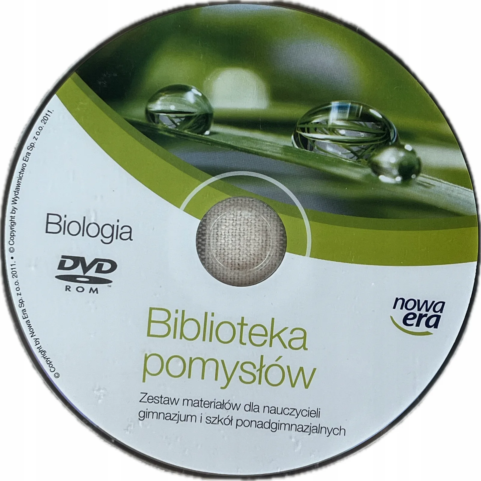 Okładka: BIOLOGIA GIMNAZJUM liceum płyta dvd Biblioteka pomysłów Nowa Era