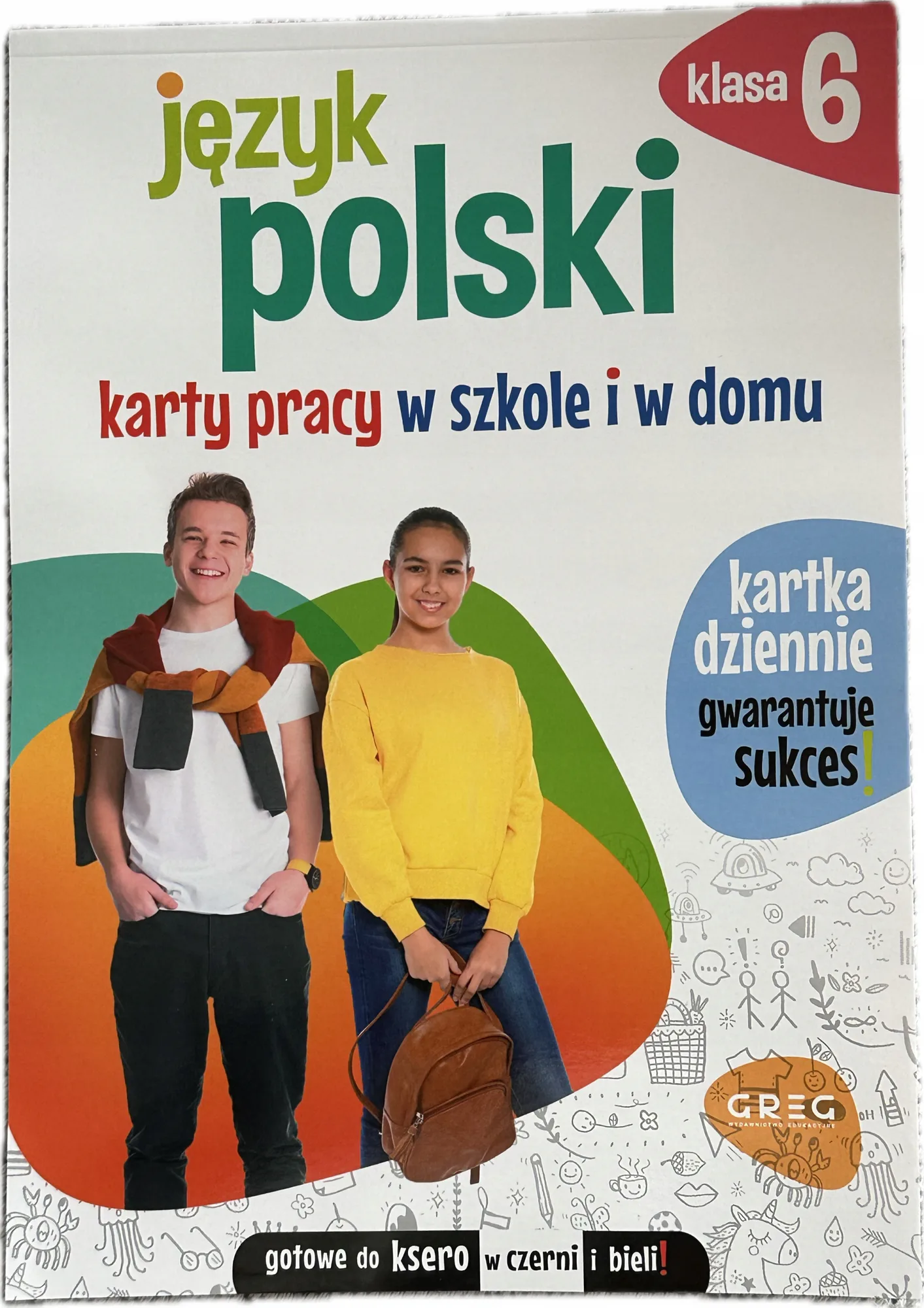 Okładka: Język polski klasa 6 karty pracy na sprawdziany ćwiczenia