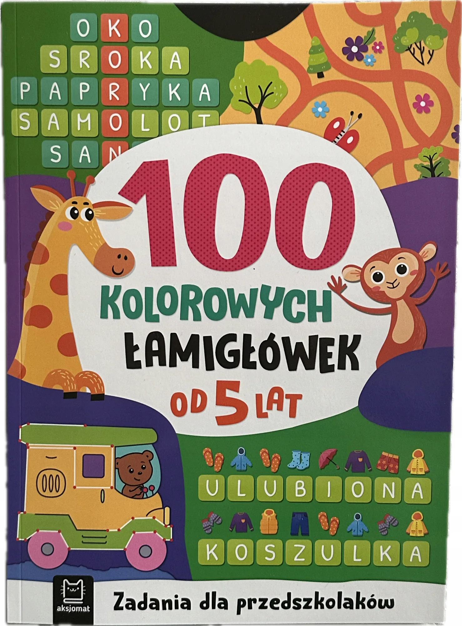 Okładka: ŁAMIGŁÓWKI dla dzieci 5 6 7 lat zadania ćwiczenia zagadki zerówka klasa 1