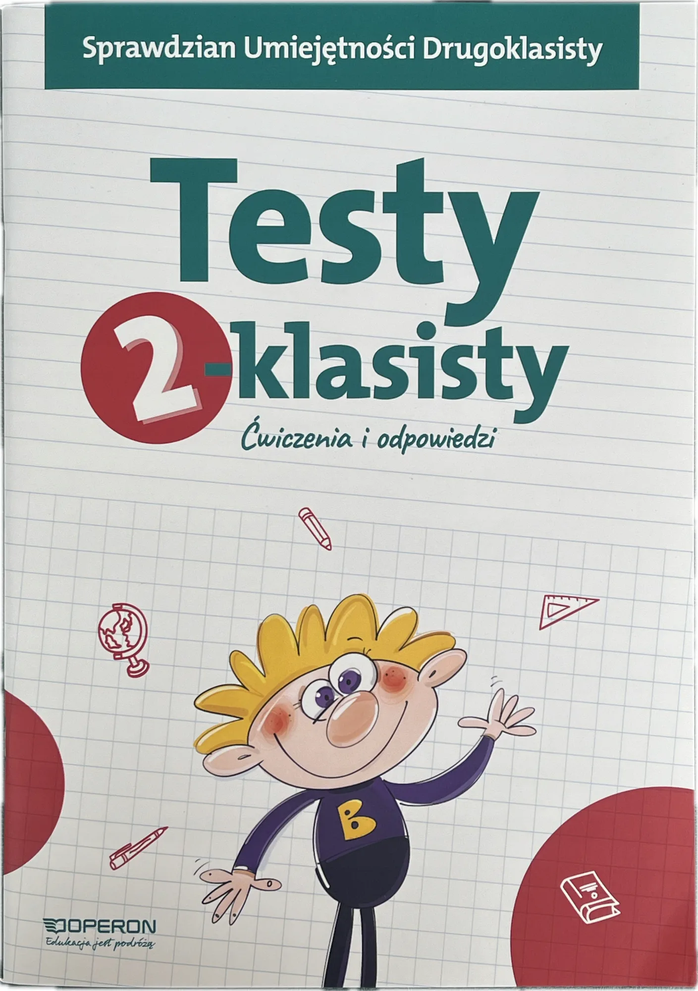 Okładka: klasa 2 TEST sprawdzian egzamin KOMPETENCJI drugoklasisty testy OPERON