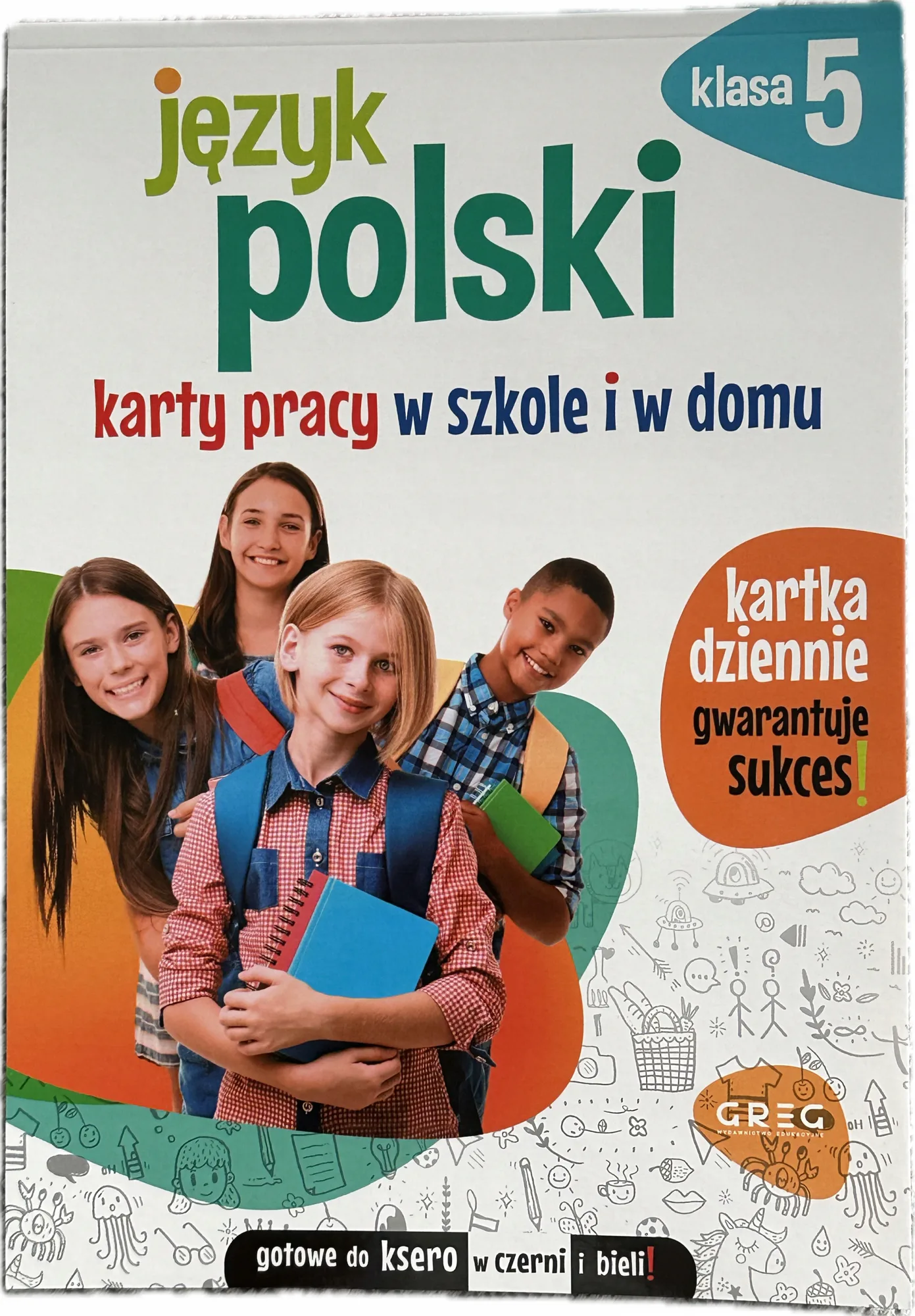 Okładka: Język polski klasa 5 karty pracy na sprawdziany ćwiczenia