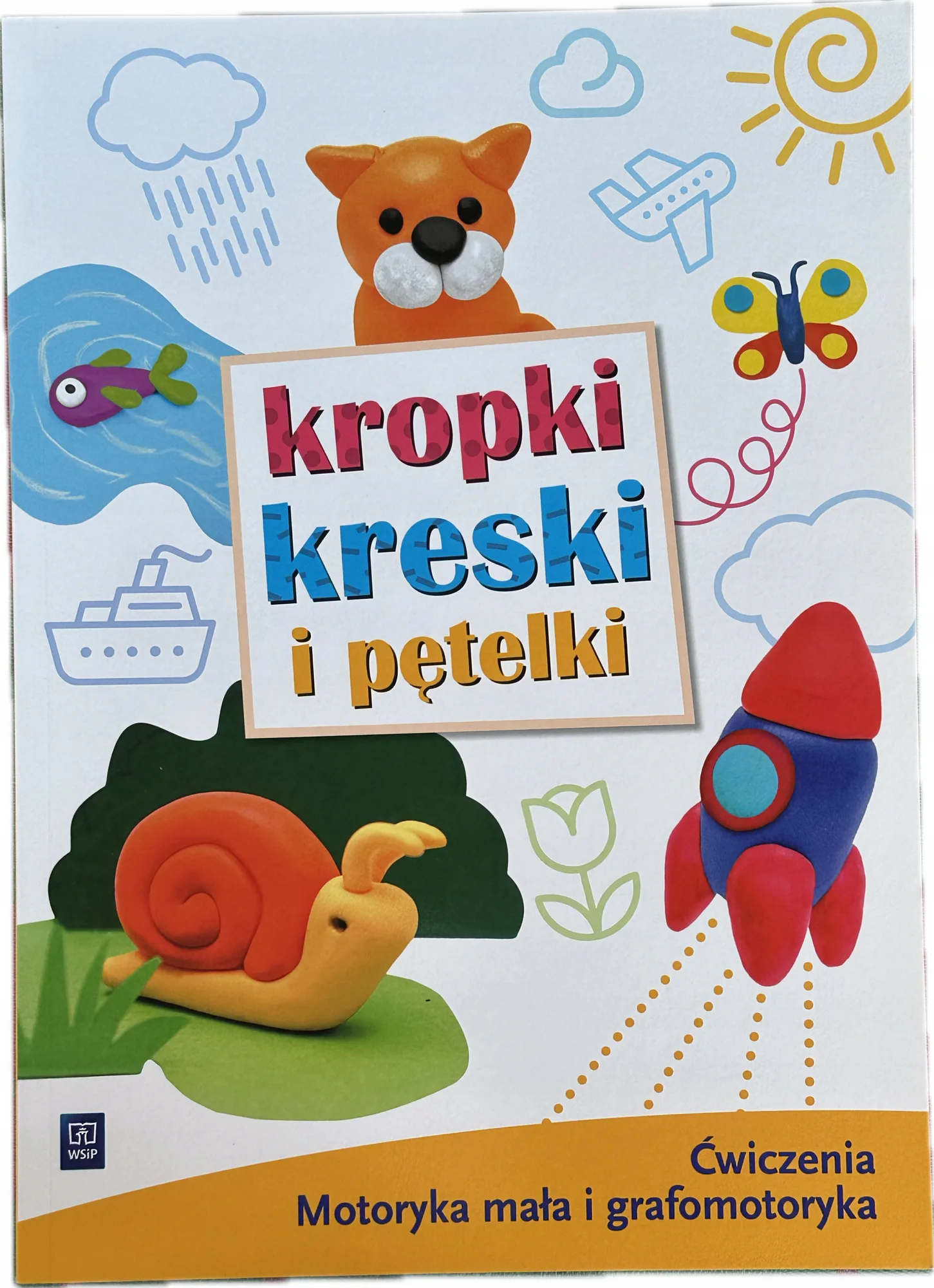 Okładka: NAUKA KALIGRAFII PISANIA ćwiczenia grafomotoryczne Kropki kreski pętelki