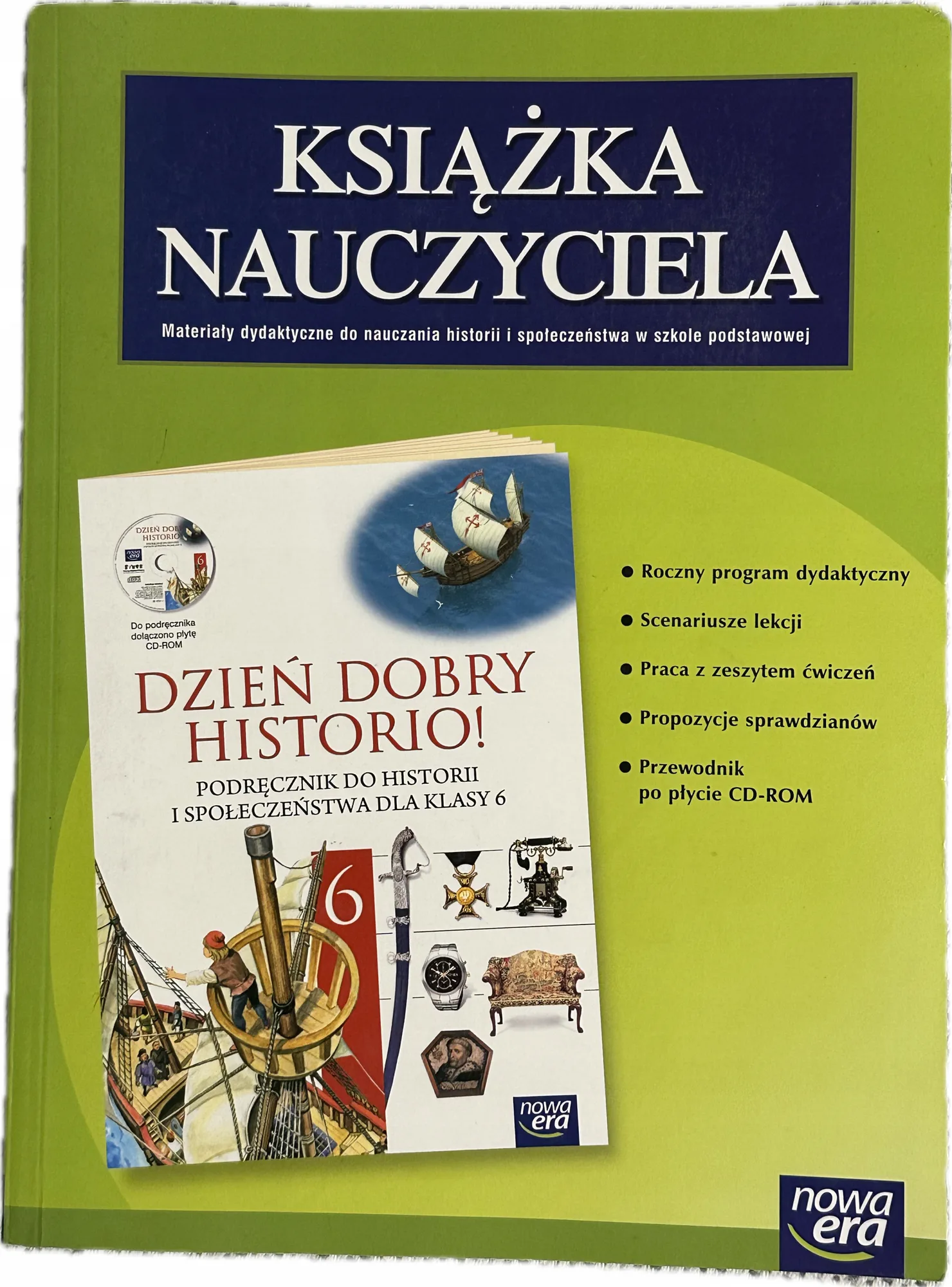Okładka: Dzień dobry historio klasa 6 ksiązka nauczyciela sprawdziany testy historia