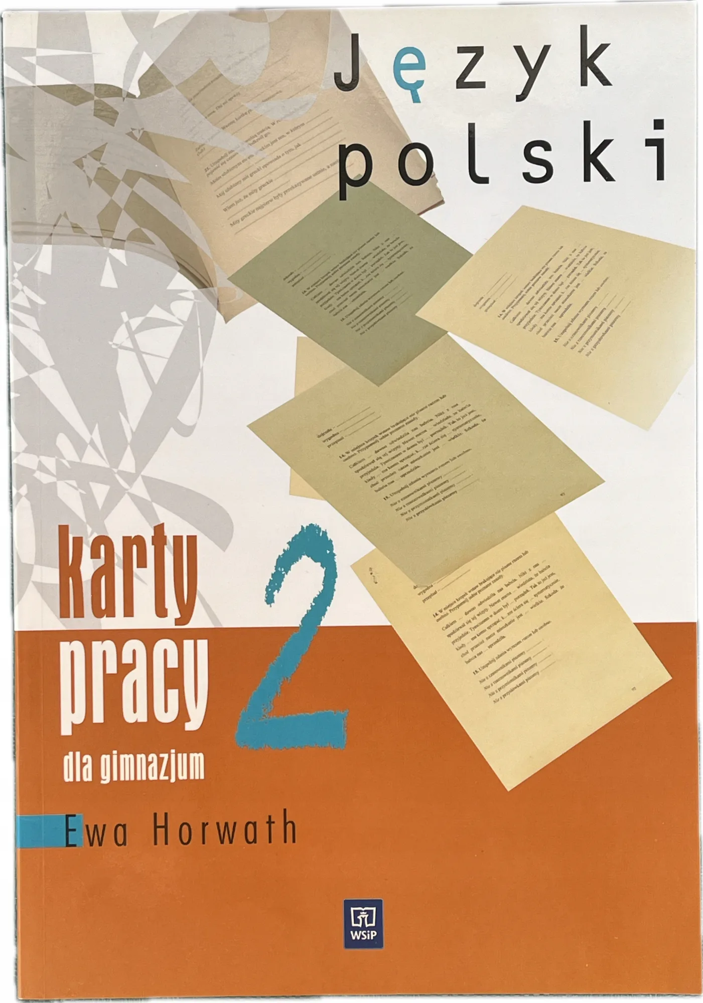 Okładka: Karty pracy język polski klasa 2 gimnazjum 7 8 WSIP