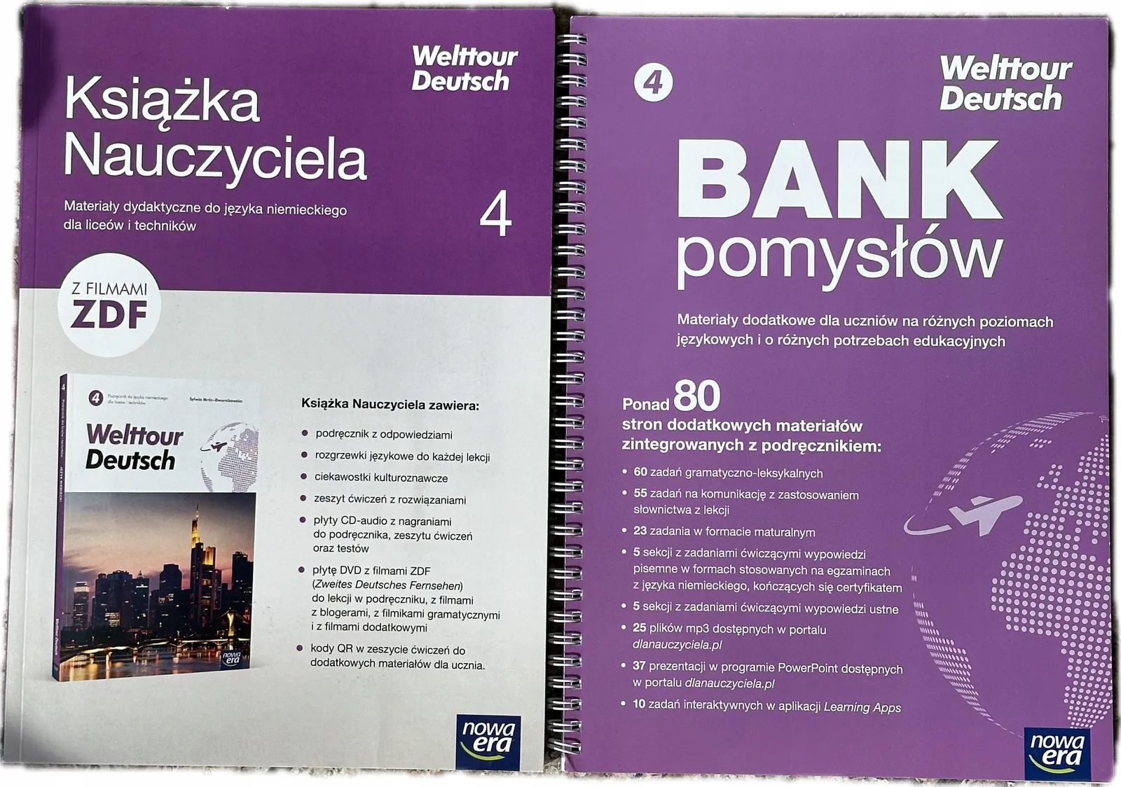 Okładka: WELTTOUR DEUTSCH 4 ksiązka nauczyciela 2 cd 1 dvd + BANK POMYSŁÓW
