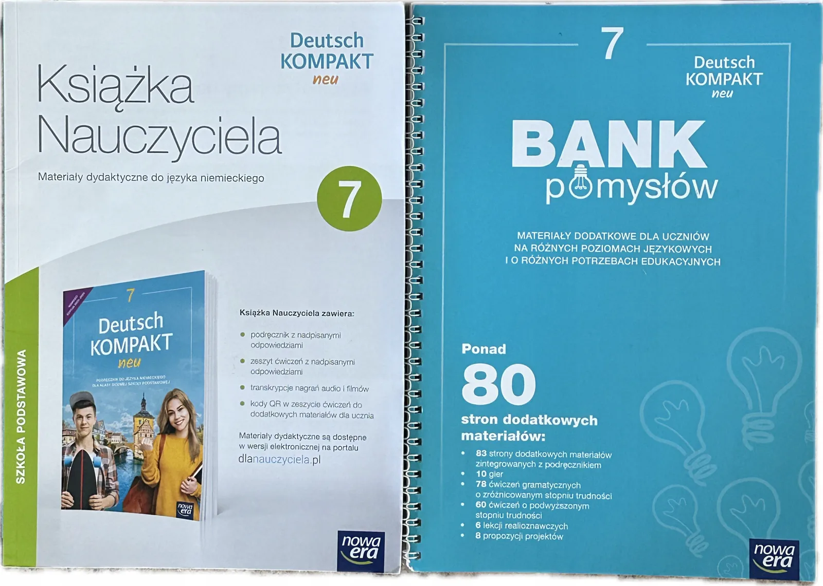 Okładka: Deutsch kompakt neu klasa 7 książka nauczyciela + bank pomysłów NOWA ERA