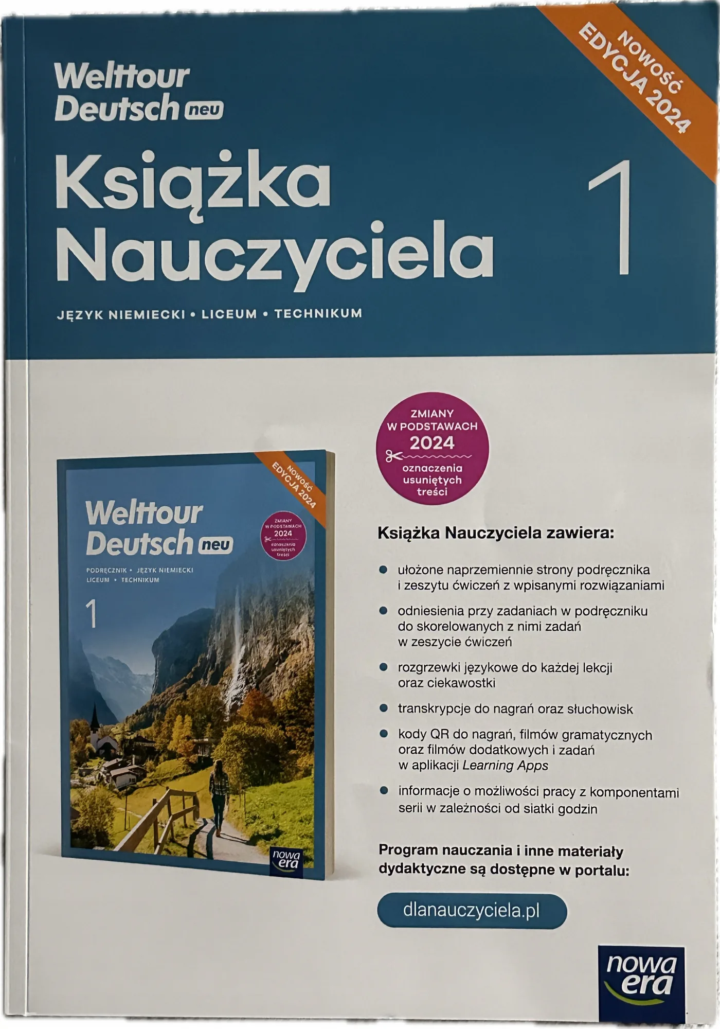 Okładka: WELTTOUR DEUTSCH NEU 1 ksiązka nauczyciela EDYCJA 2024