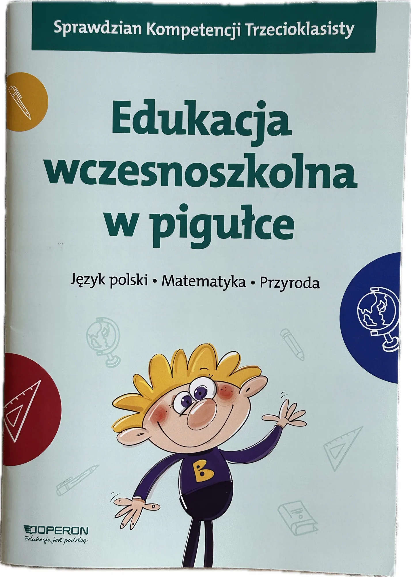 Okładka: klasa 3 TEST sprawdzian egzamin KOMPETENCJI trzecioklasisty OPERON