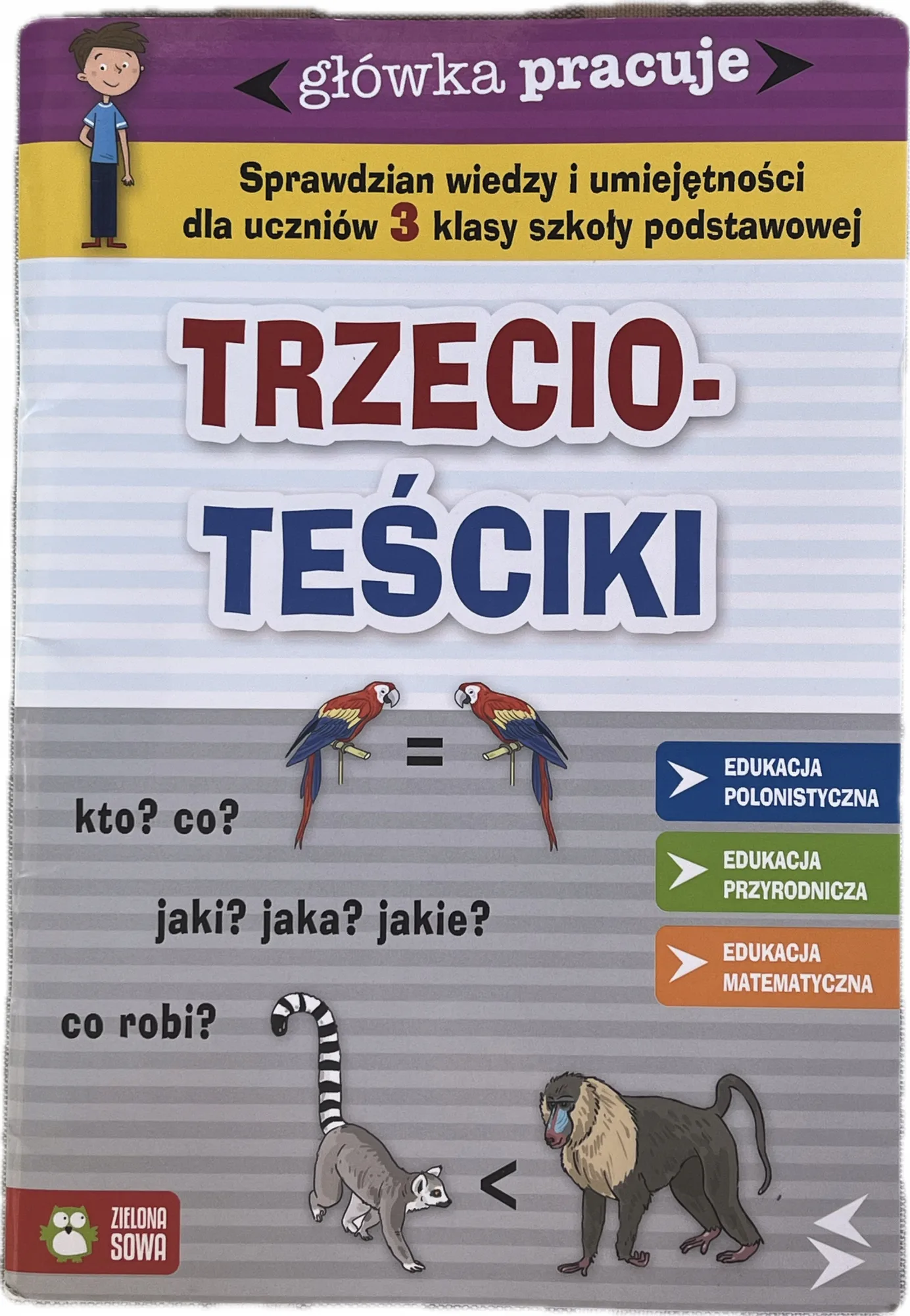 Okładka: klasa 3 TESTY sprawdzian egzamin KOMPETENCJI trzecioklasisty na koniec roku