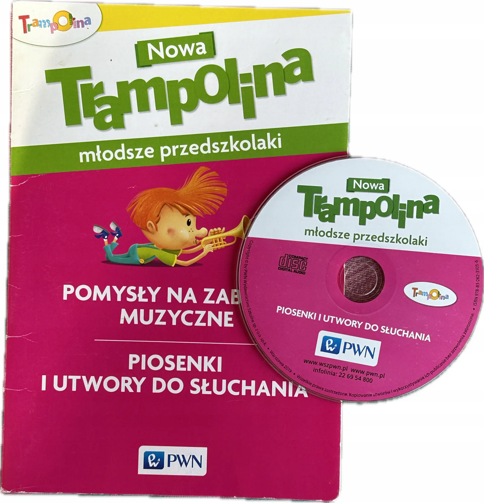 Okładka: NOWA TRAMPOLINA młodsze przedszkolaki piosenki pomysły na zabawy muzyczne